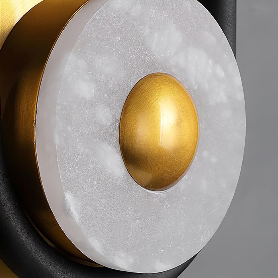Ivory Modern Minimalist Ring Marble Wall Light - Letslighting