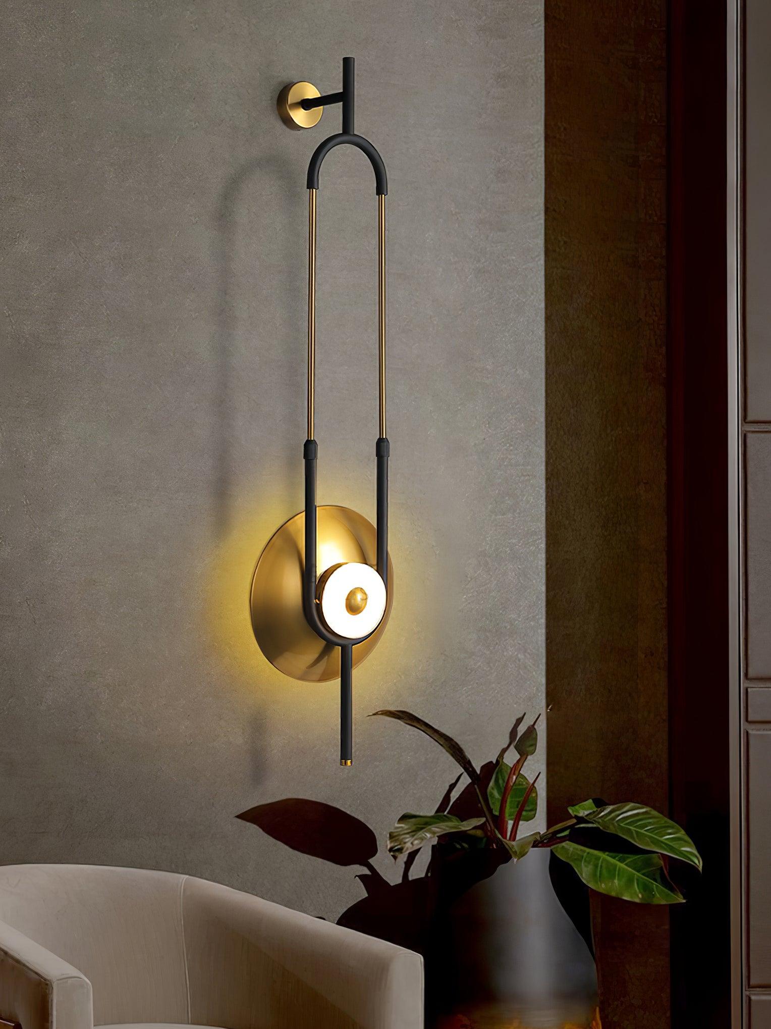 Ivory Modern Minimalist Ring Marble Wall Light - Letslighting