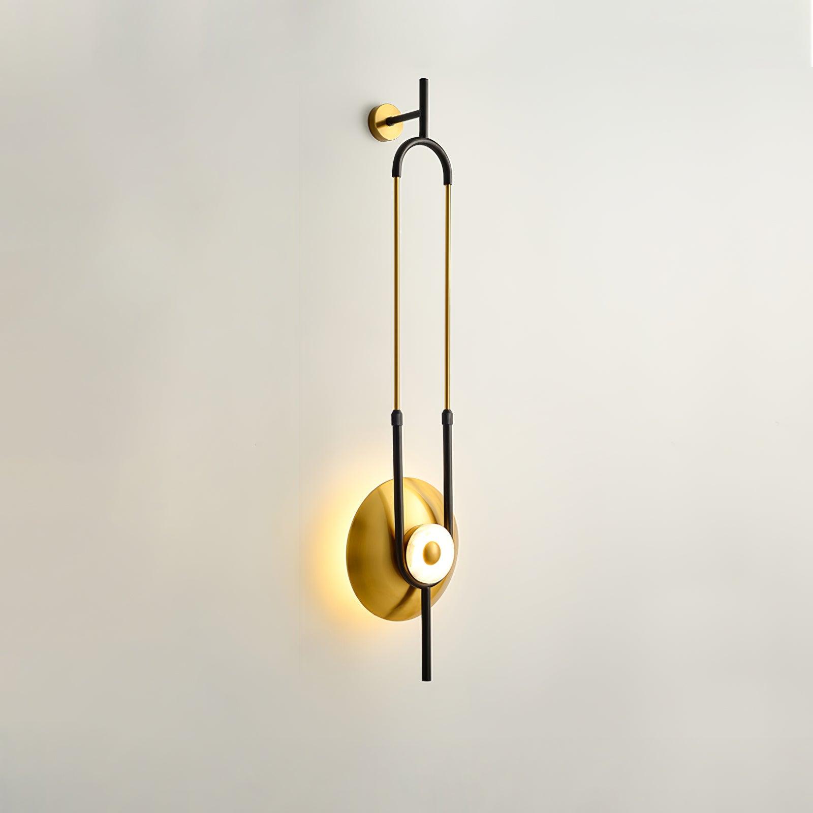 Ivory Modern Minimalist Ring Marble Wall Light - Letslighting