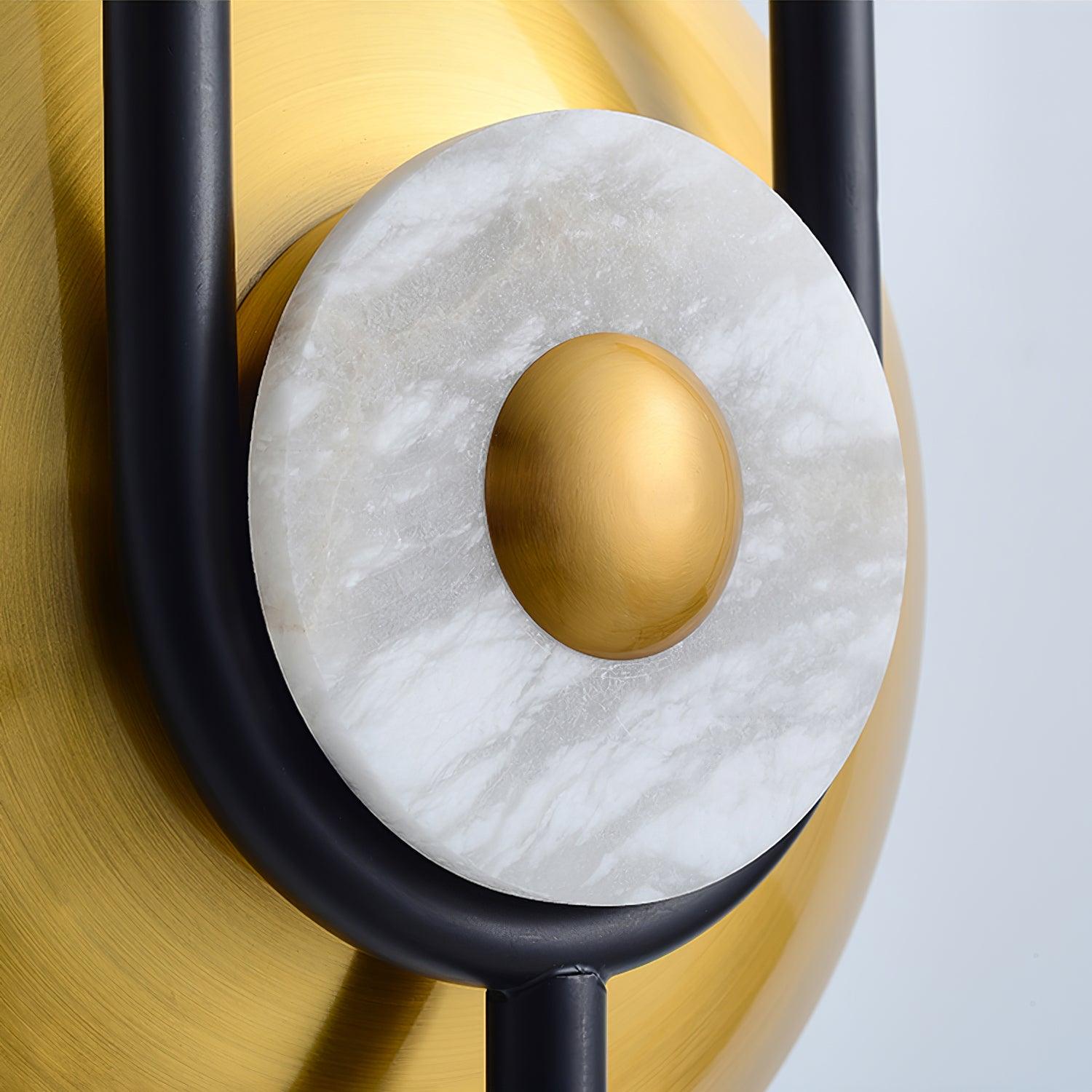 Ivory Modern Minimalist Ring Marble Wall Light - Letslighting