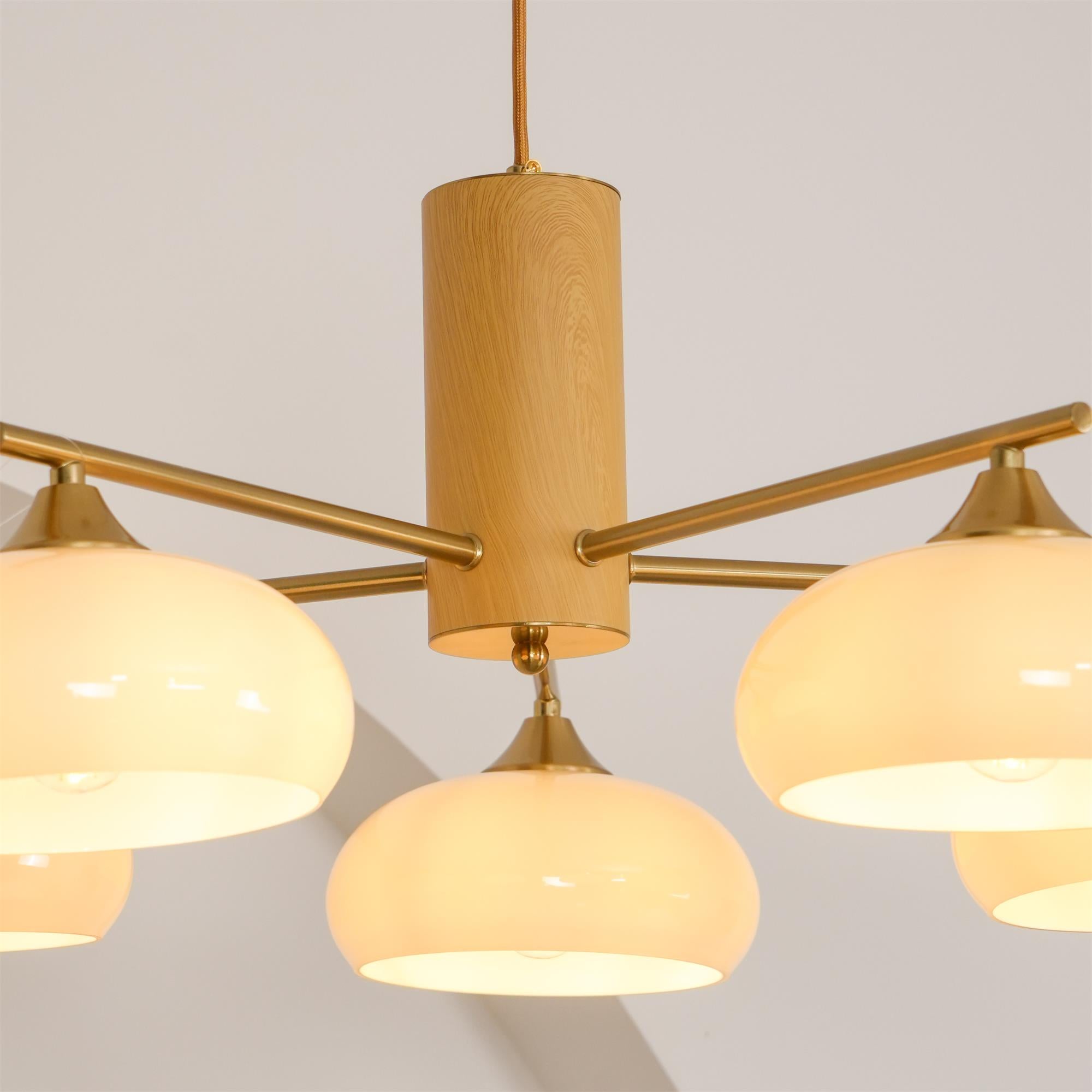 Valentina Glass Persimmon Chandeliers