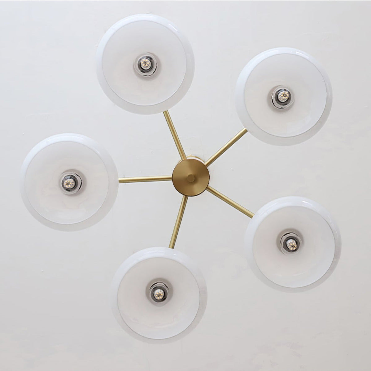 Valentina Glass Persimmon Chandeliers