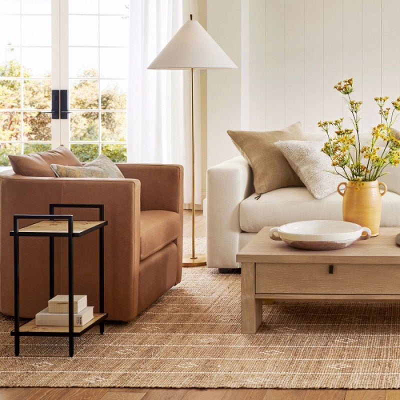 Ersilil Minimalist Brass Floor Lamp - Letslighting