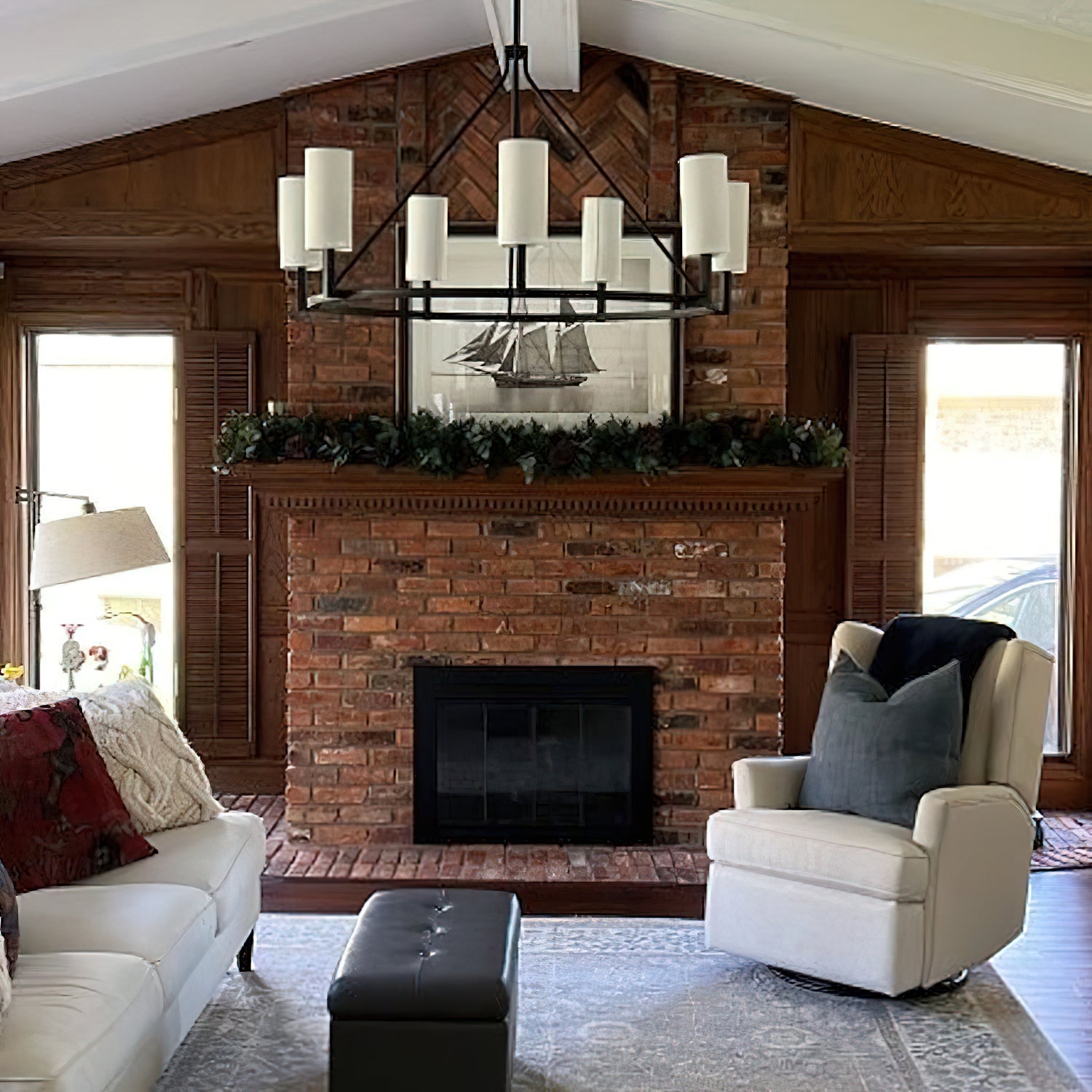 Vicariel Vintage Industrial Fabric Chandelier - Letslighting