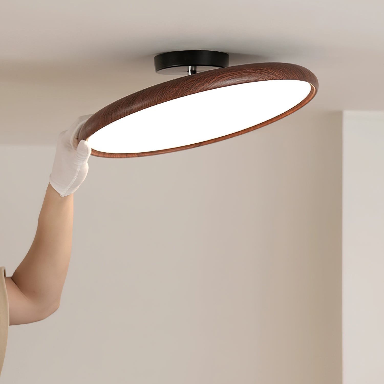 Cavelo Oval Semi-Flush Ceiling Light - Letslighting