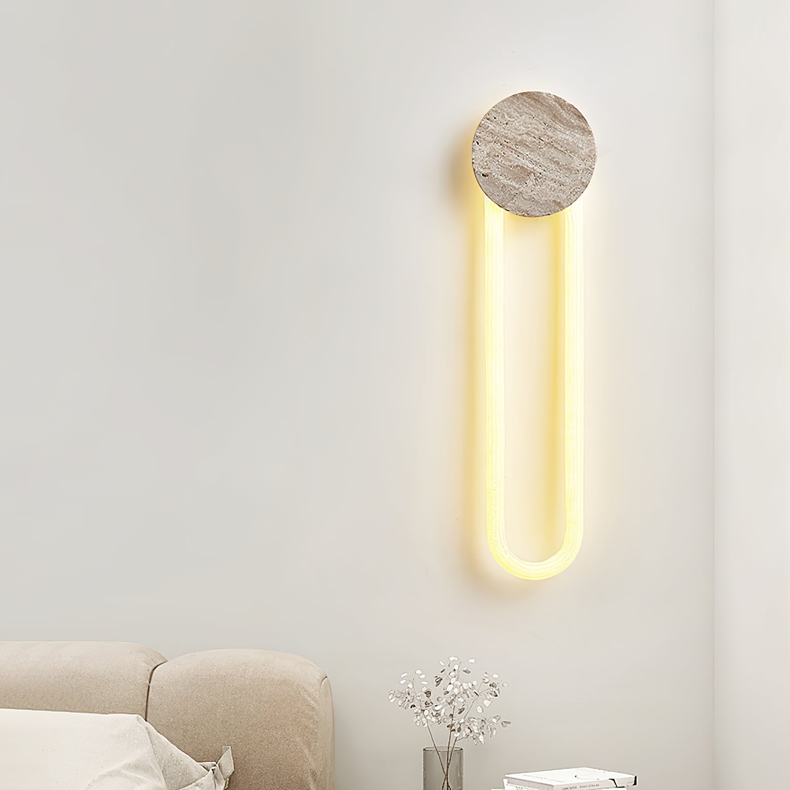 Mysole Travertine Wall Light