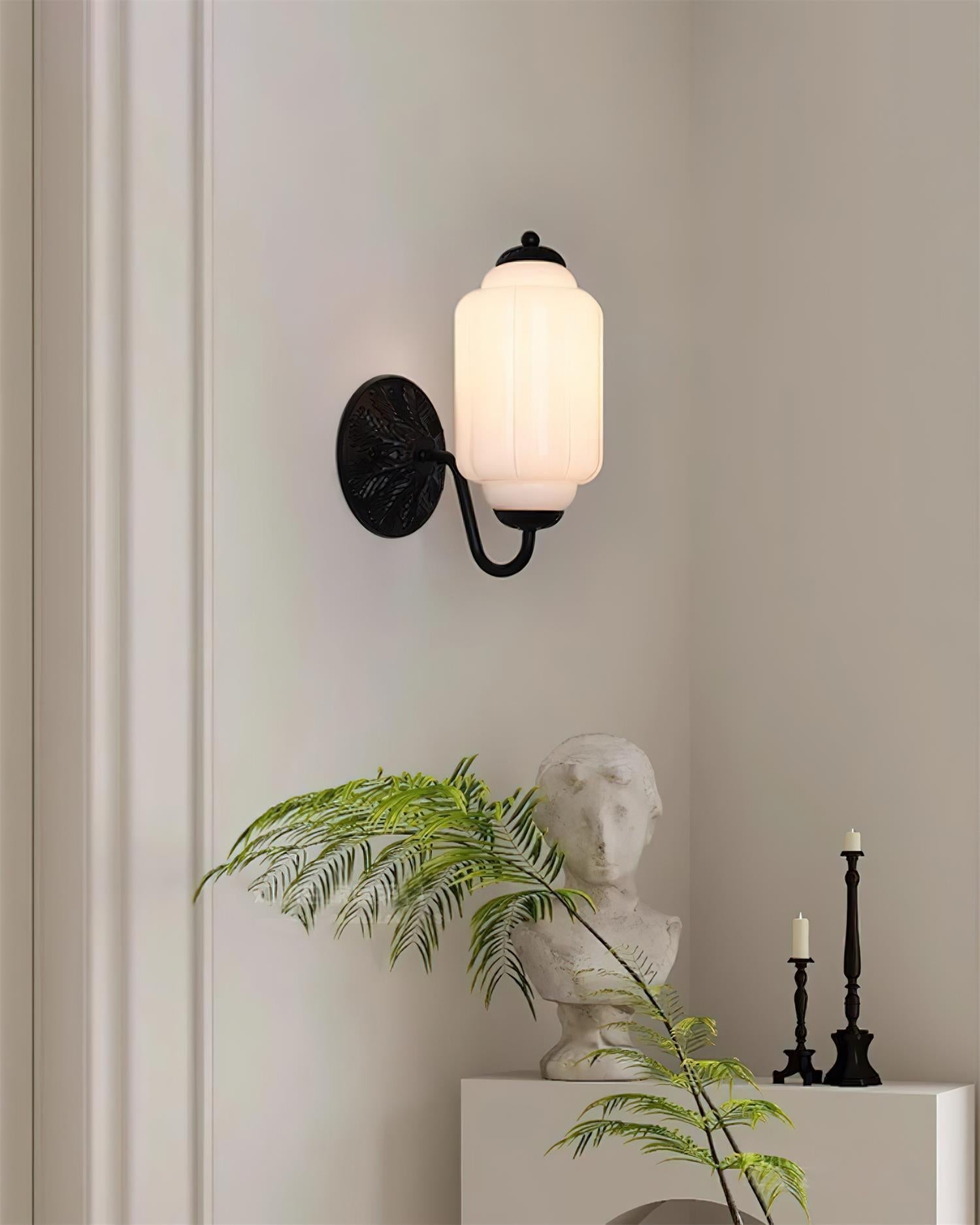 Melvane Vintage Pink Glass Wall Sconce - Letslighting