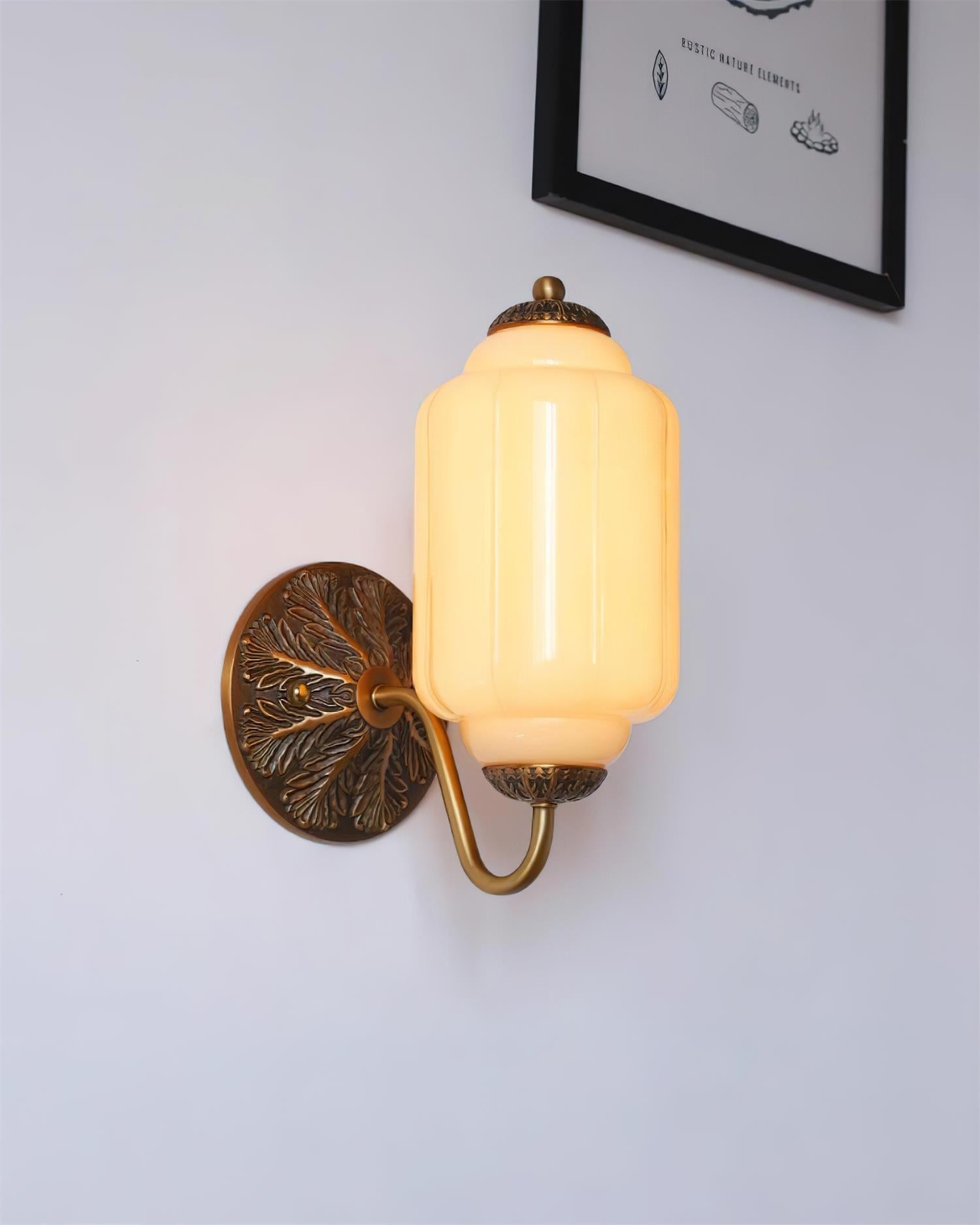 Melvane Vintage Pink Glass Wall Sconce - Letslighting