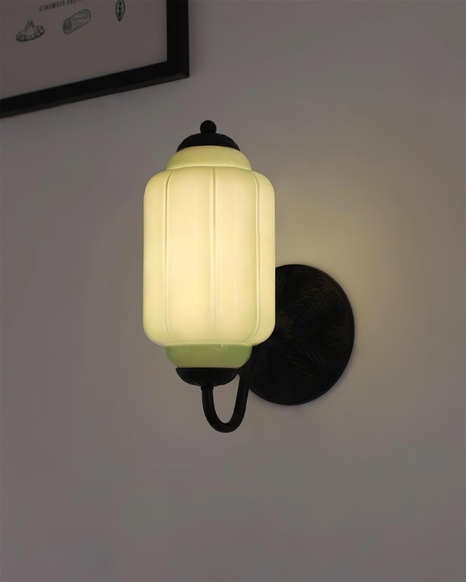Melvane Vintage Pink Glass Wall Sconce - Letslighting