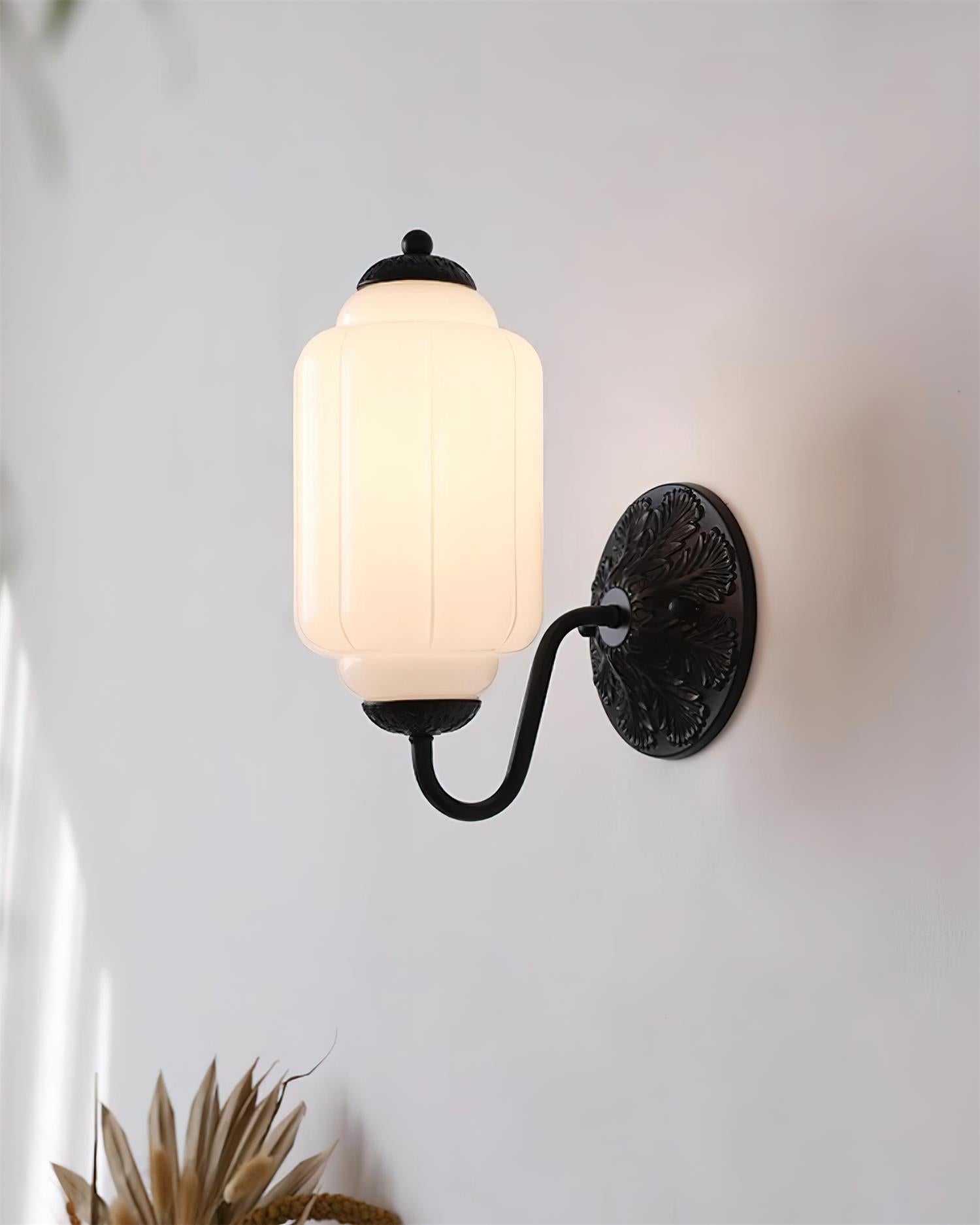 Melvane Vintage Pink Glass Wall Sconce - Letslighting