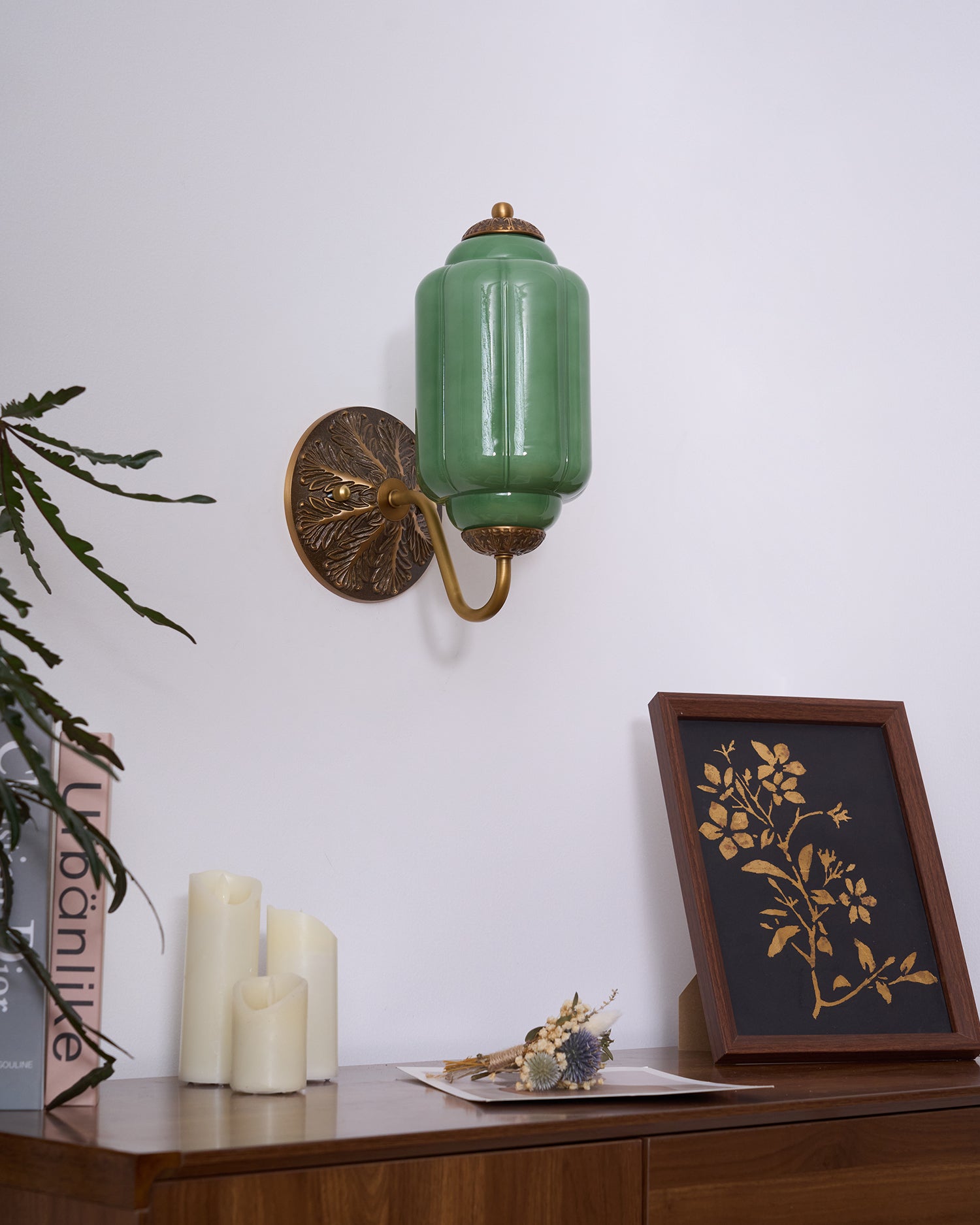 Melvane Vintage Pink Glass Wall Sconce - Letslighting