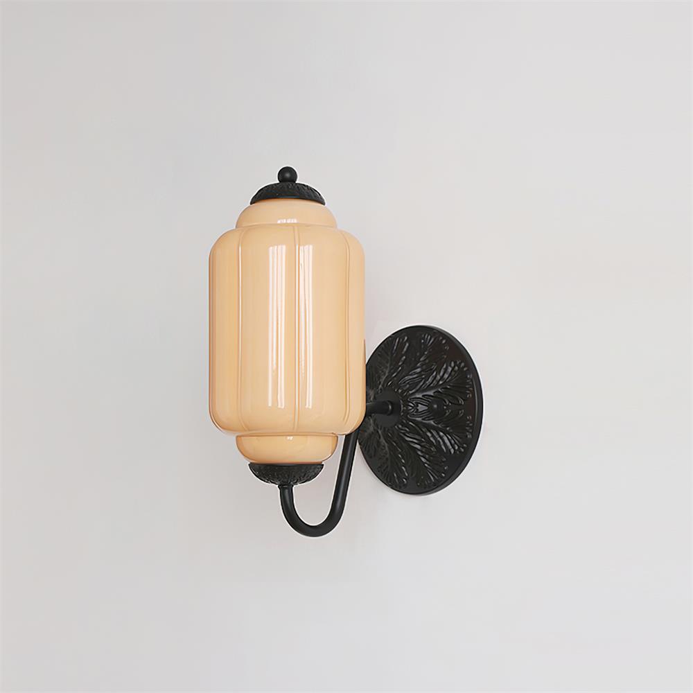Melvane Vintage Pink Glass Wall Sconce - Letslighting