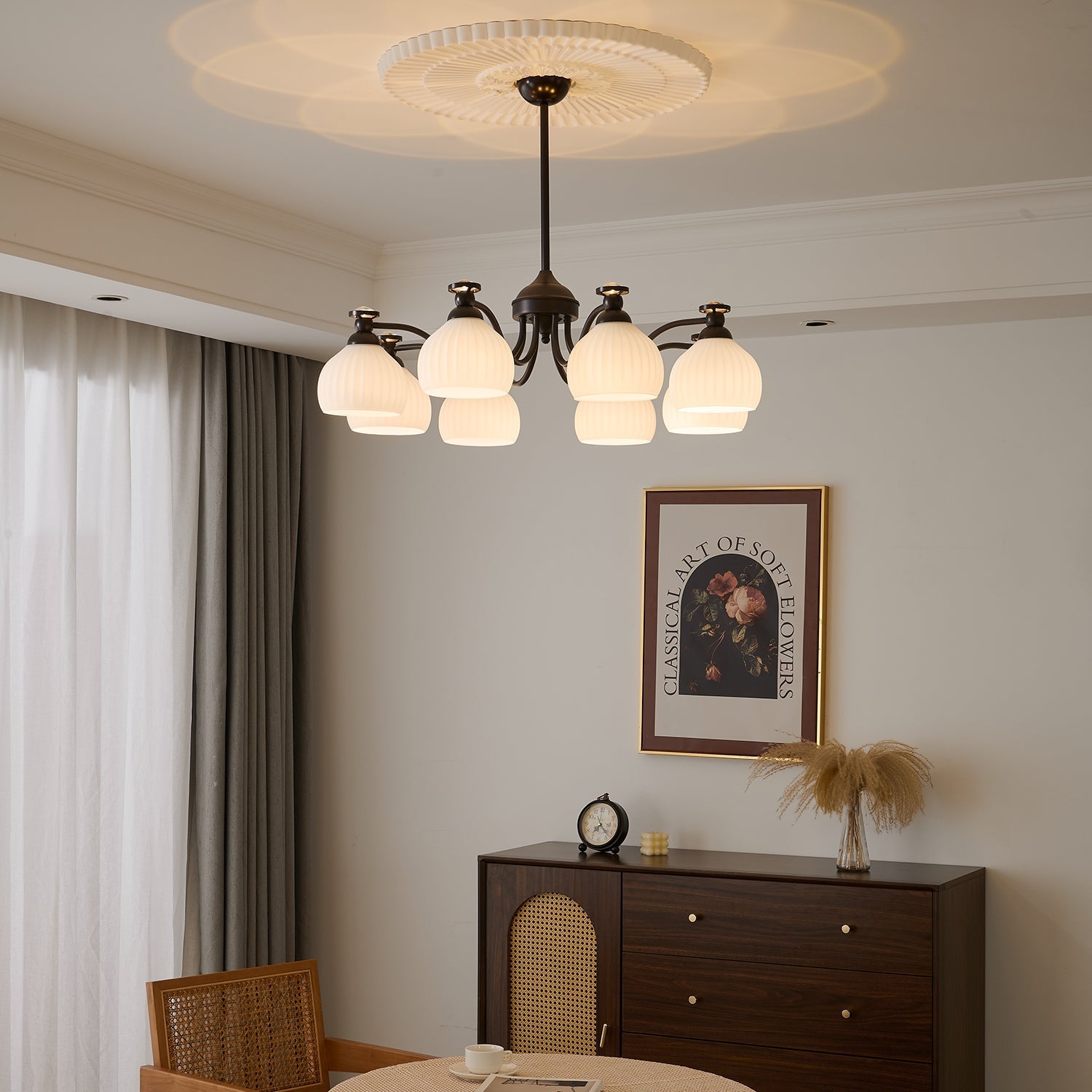 Calaeor Premium Elegance Glass Chandelier - Letslighting