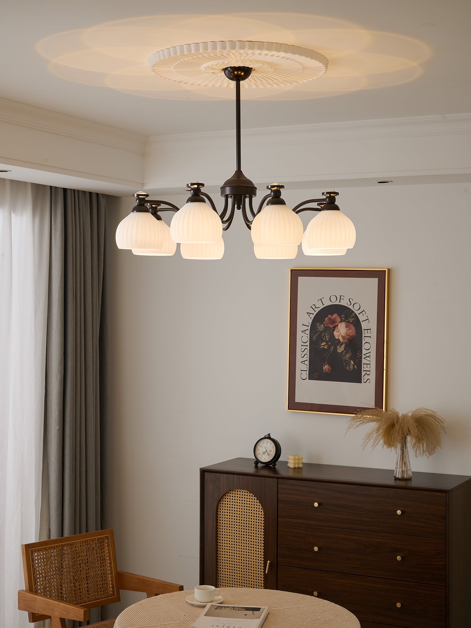 Calaeor Premium Elegance Glass Chandelier - Letslighting