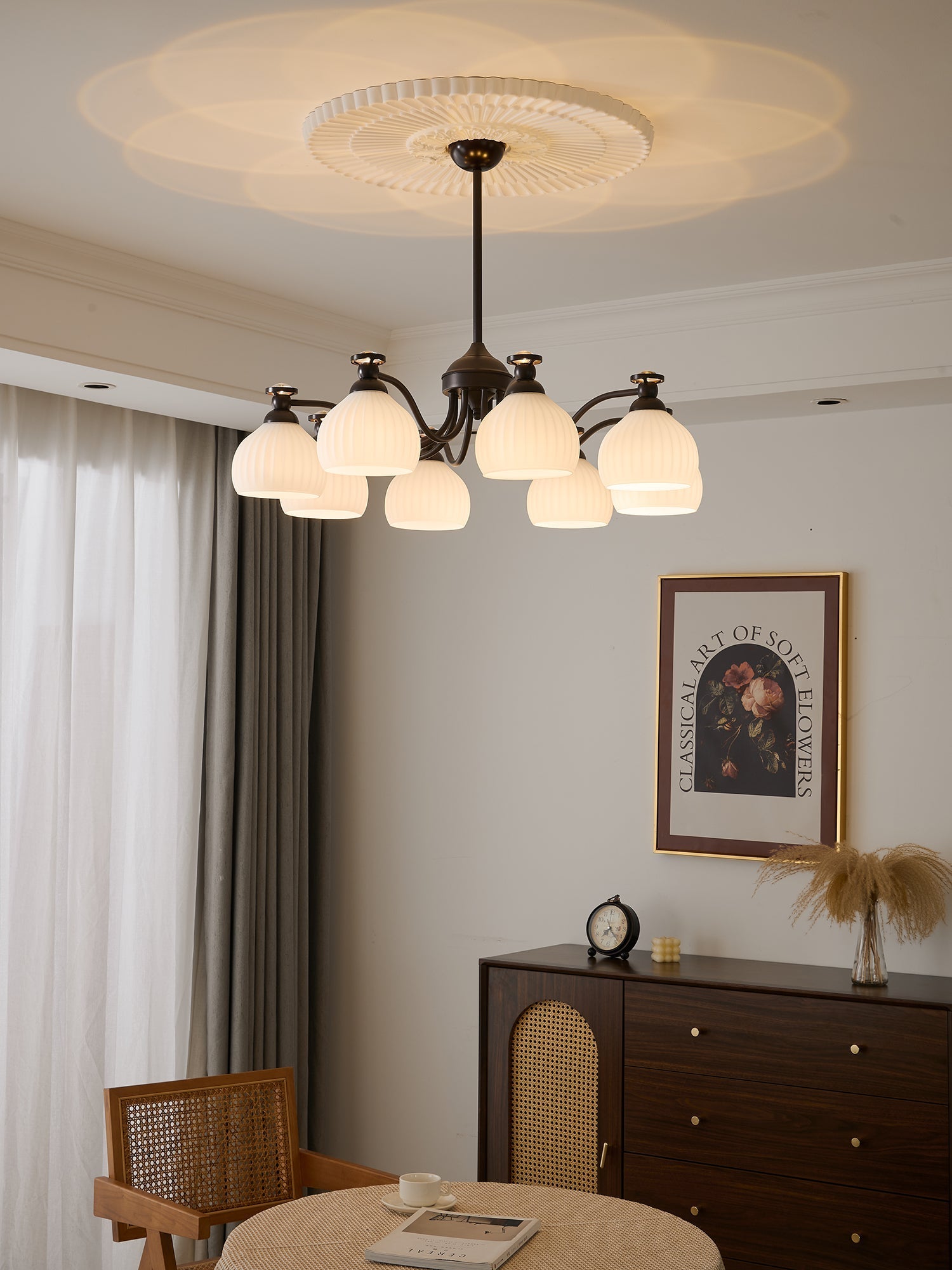 Calaeor Premium Elegance Glass Chandelier - Letslighting