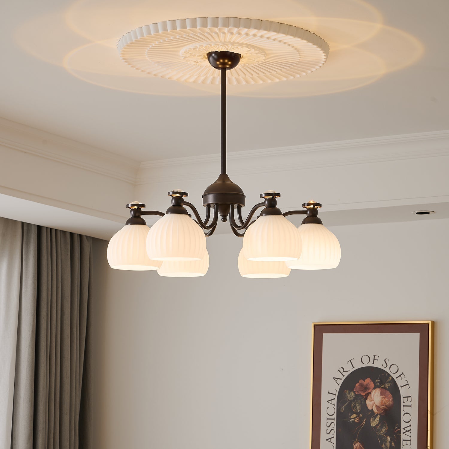 Calaeor Premium Elegance Glass Chandelier - Letslighting