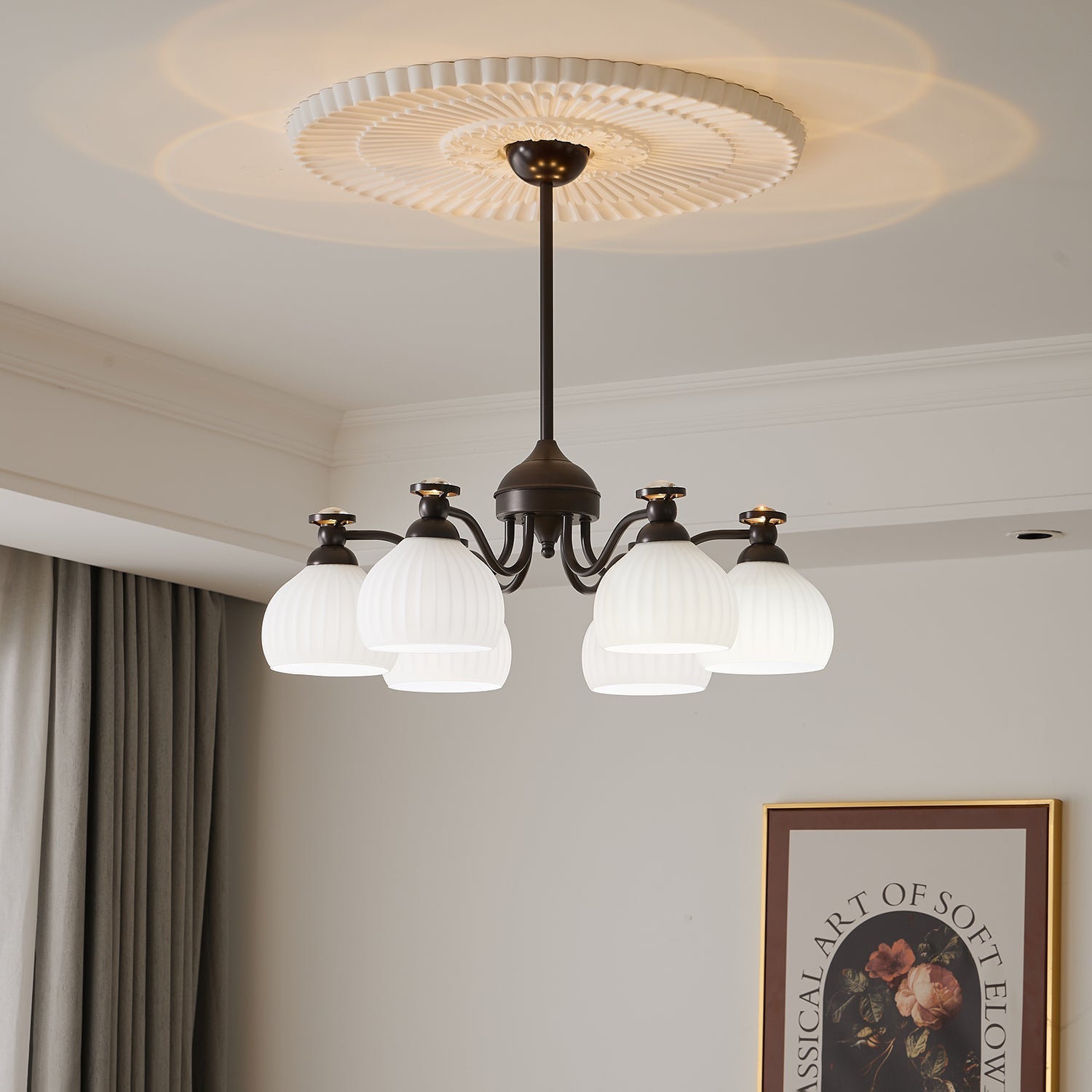 Calaeor Premium Elegance Glass Chandelier - Letslighting