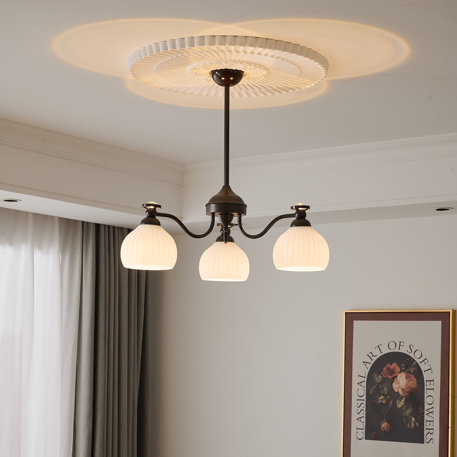Calaeor Premium Elegance Glass Chandelier - Letslighting