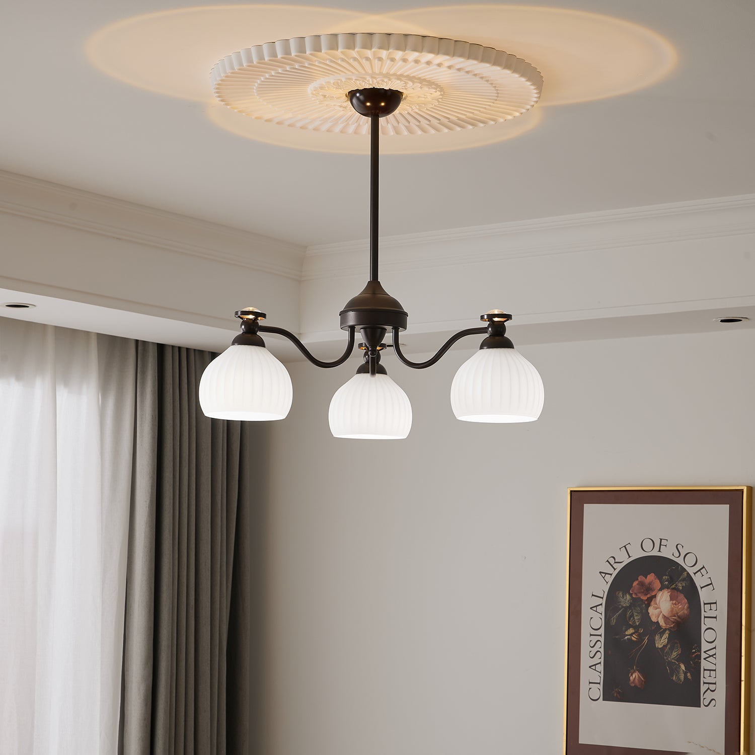 Calaeor Premium Elegance Glass Chandelier - Letslighting