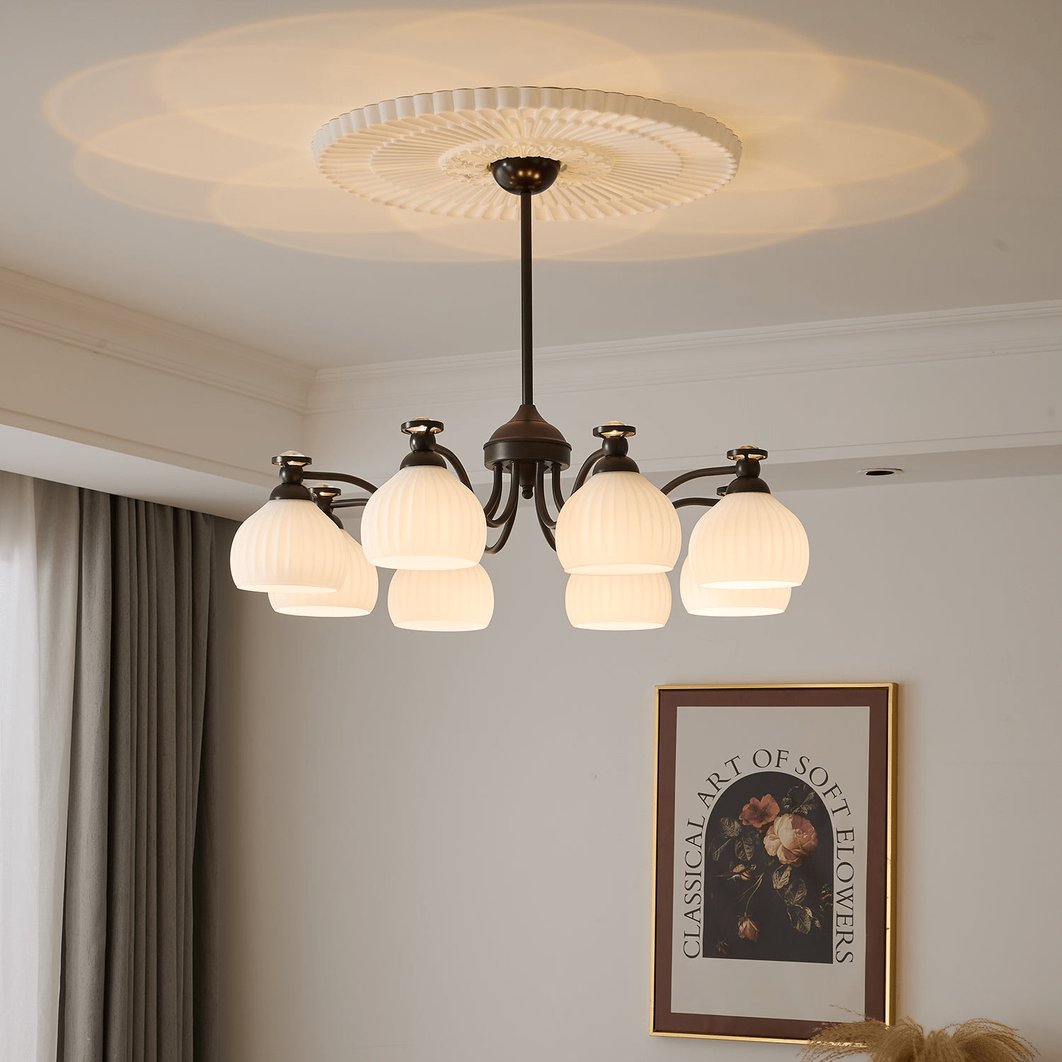 Calaeor Premium Elegance Glass Chandelier - Letslighting