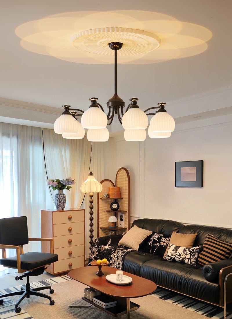 Calaeor Premium Elegance Glass Chandelier - Letslighting