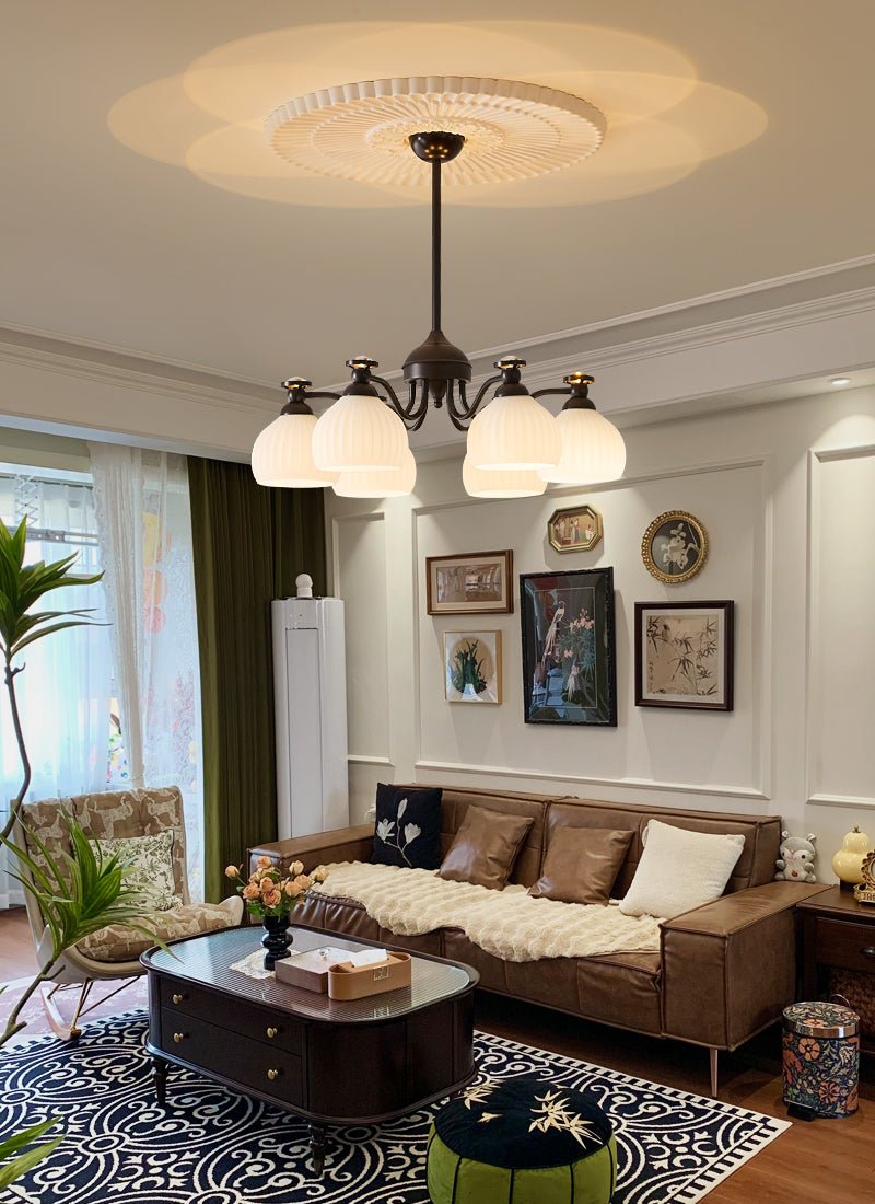 Calaeor Premium Elegance Glass Chandelier - Letslighting