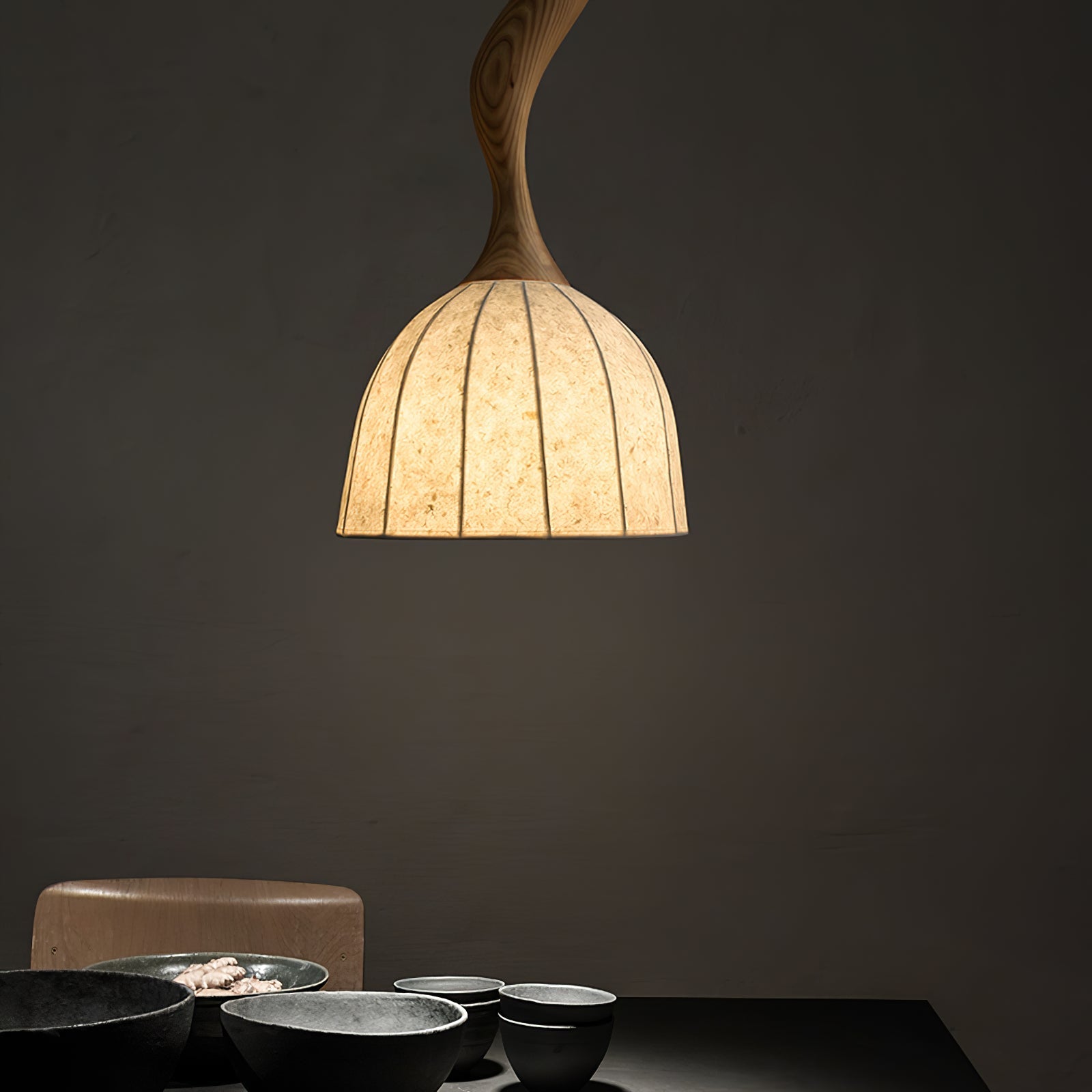 Colire Creativity Twisted Wood Pendant Light - Letslighting