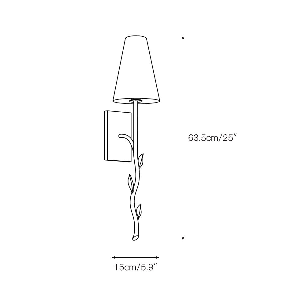 Petal Individual Creativity Brass Fabric Wall Lamp - Letslighting