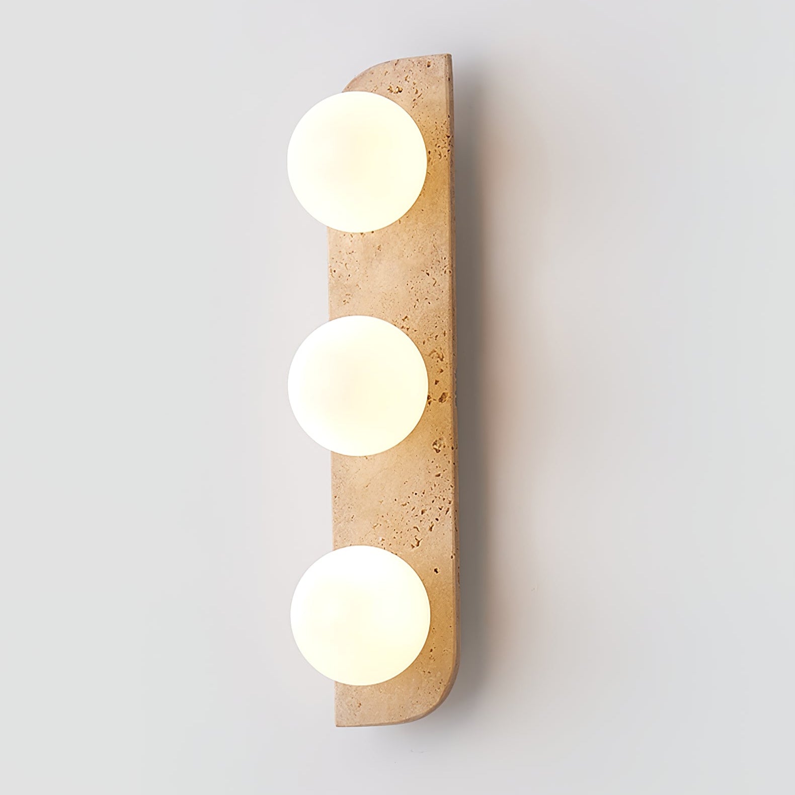 Zophaor Minimalist Travertine Plug-In Wall Light - Letslighting