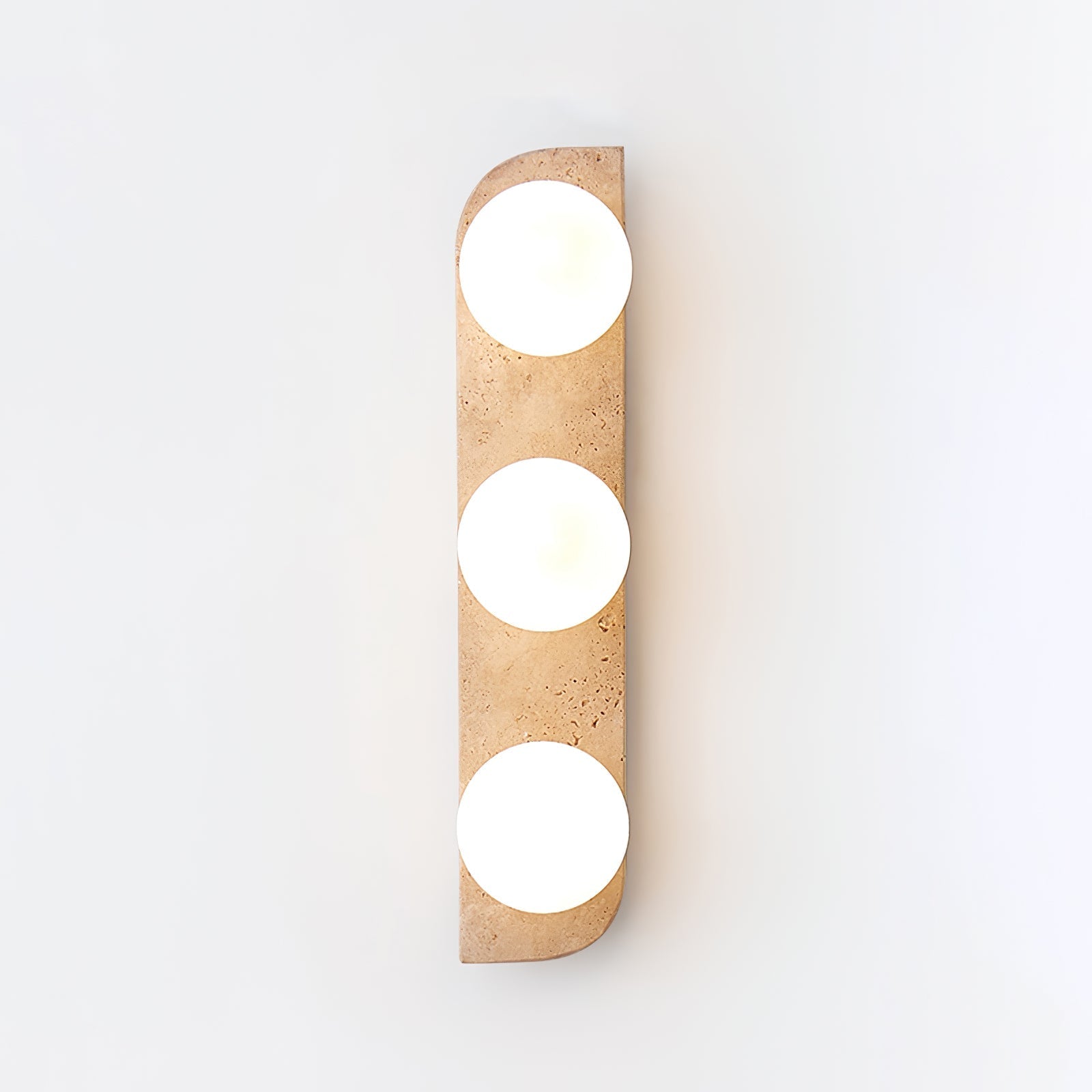 Zophaor Minimalist Travertine Plug-In Wall Light - Letslighting