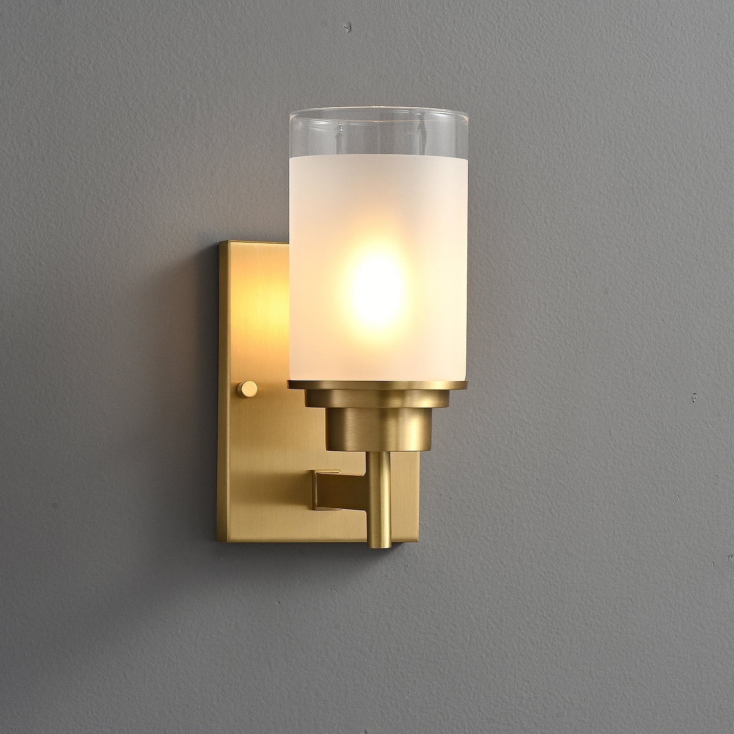Myvele Elegance Vintage Brass Glass Sconce Wall lamp - Letslighting