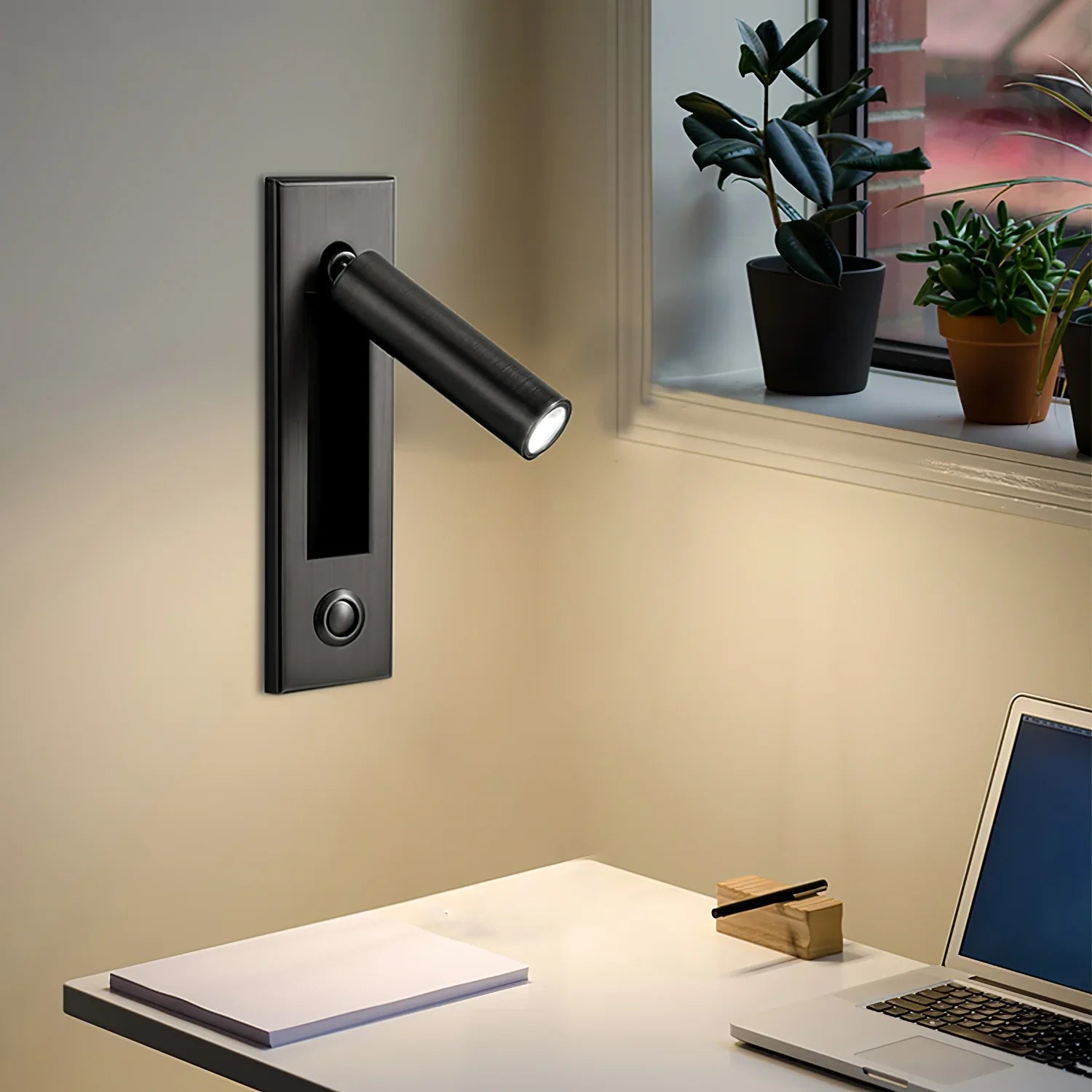 Arisha Modern Rotatable Embedded Bedside Sconce, Cylindrical/Square - Letslighting