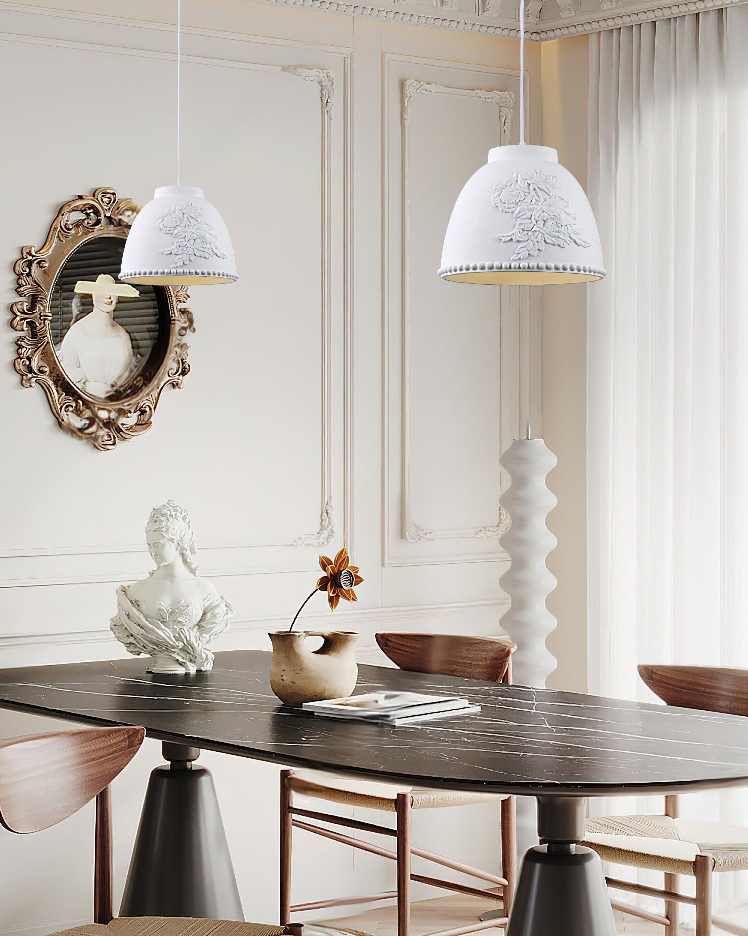 Floral Embossed Flora Pendant Lamp - Letslighting