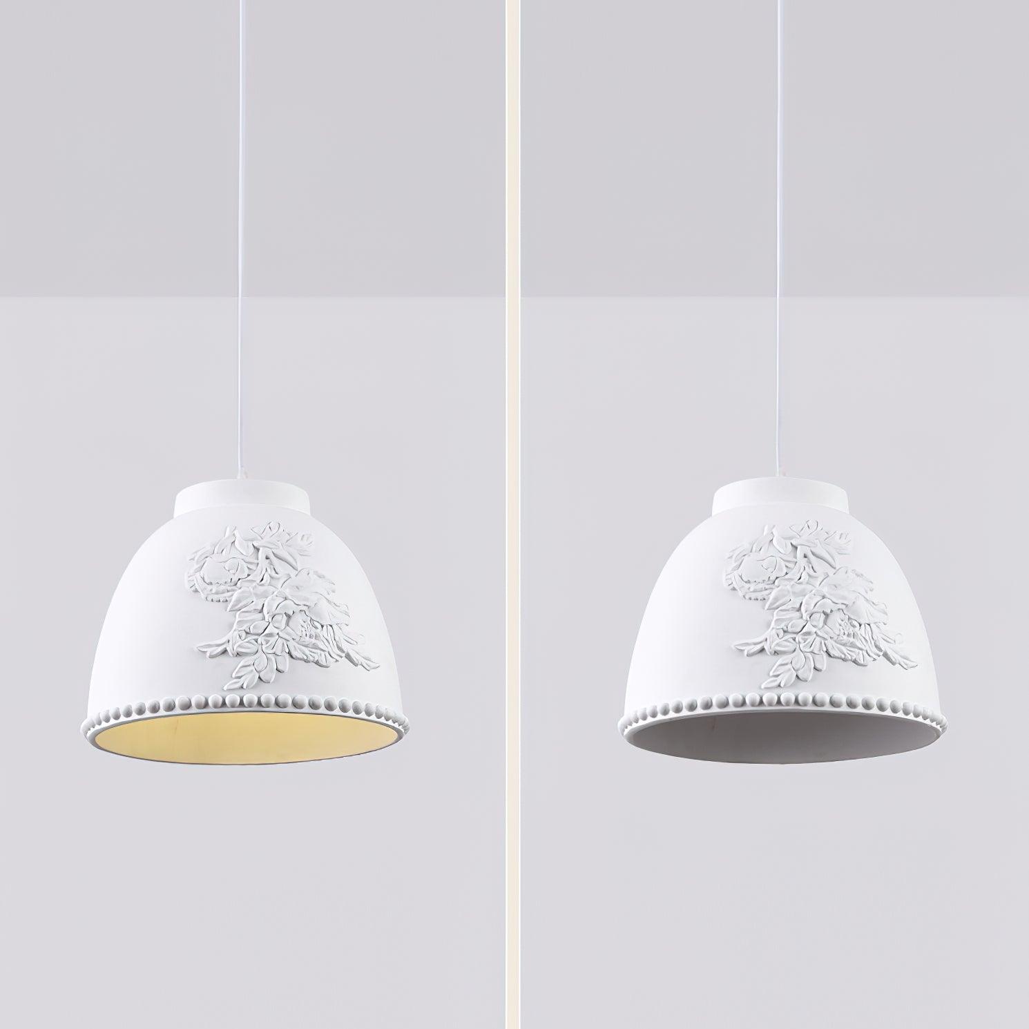 Floral Embossed Flora Pendant Lamp - Letslighting