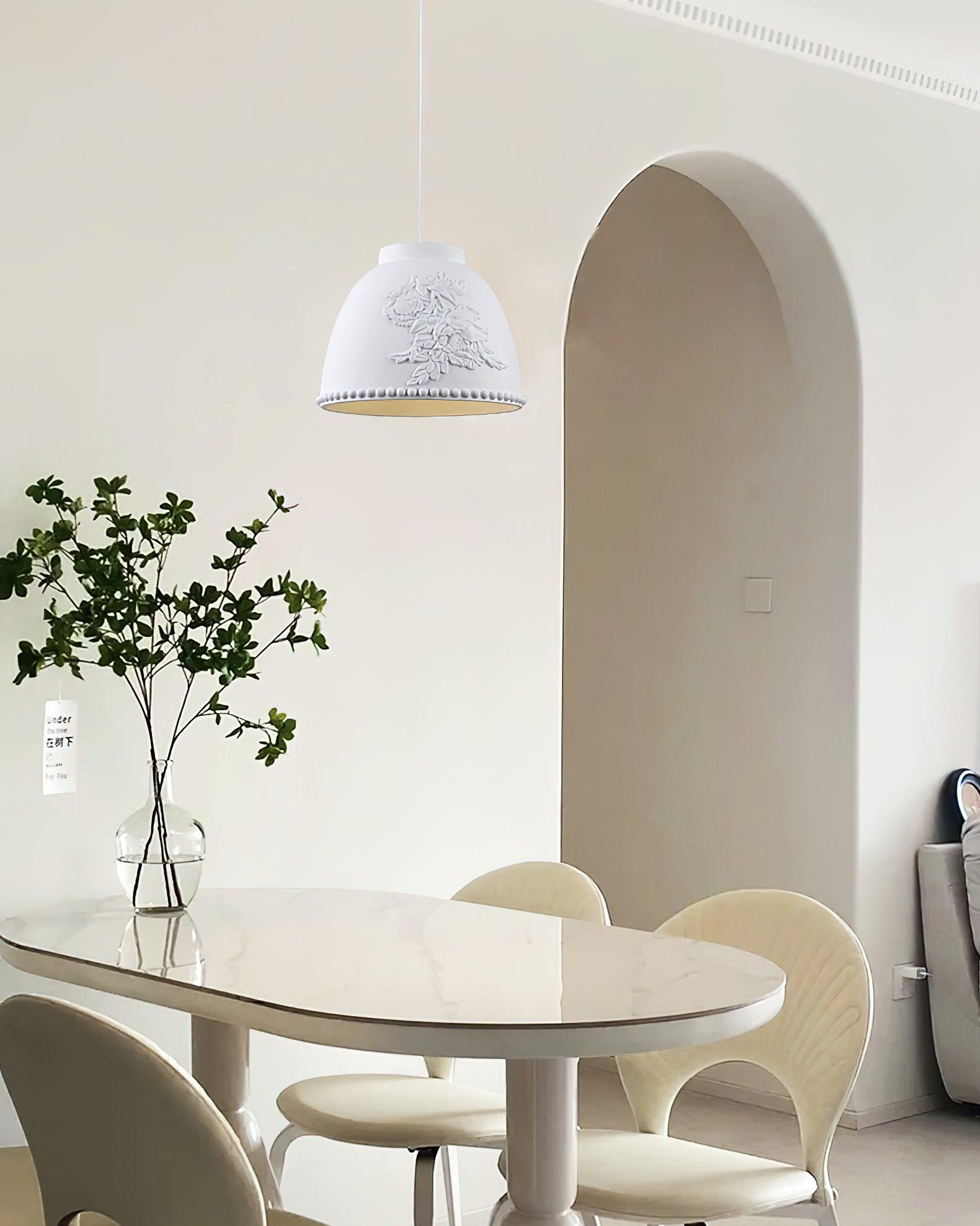 Floral Embossed Flora Pendant Lamp - Letslighting