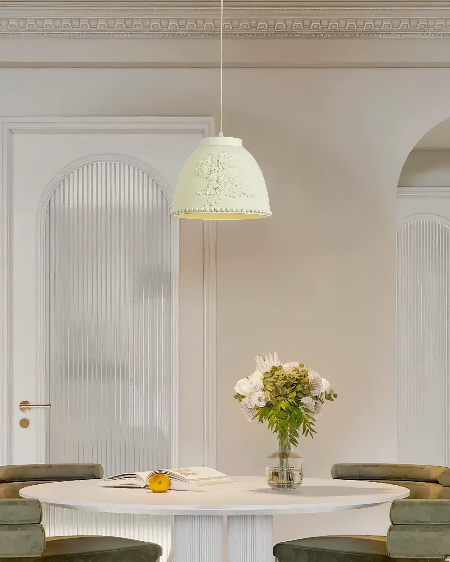 Floral Embossed Flora Pendant Lamp - Letslighting