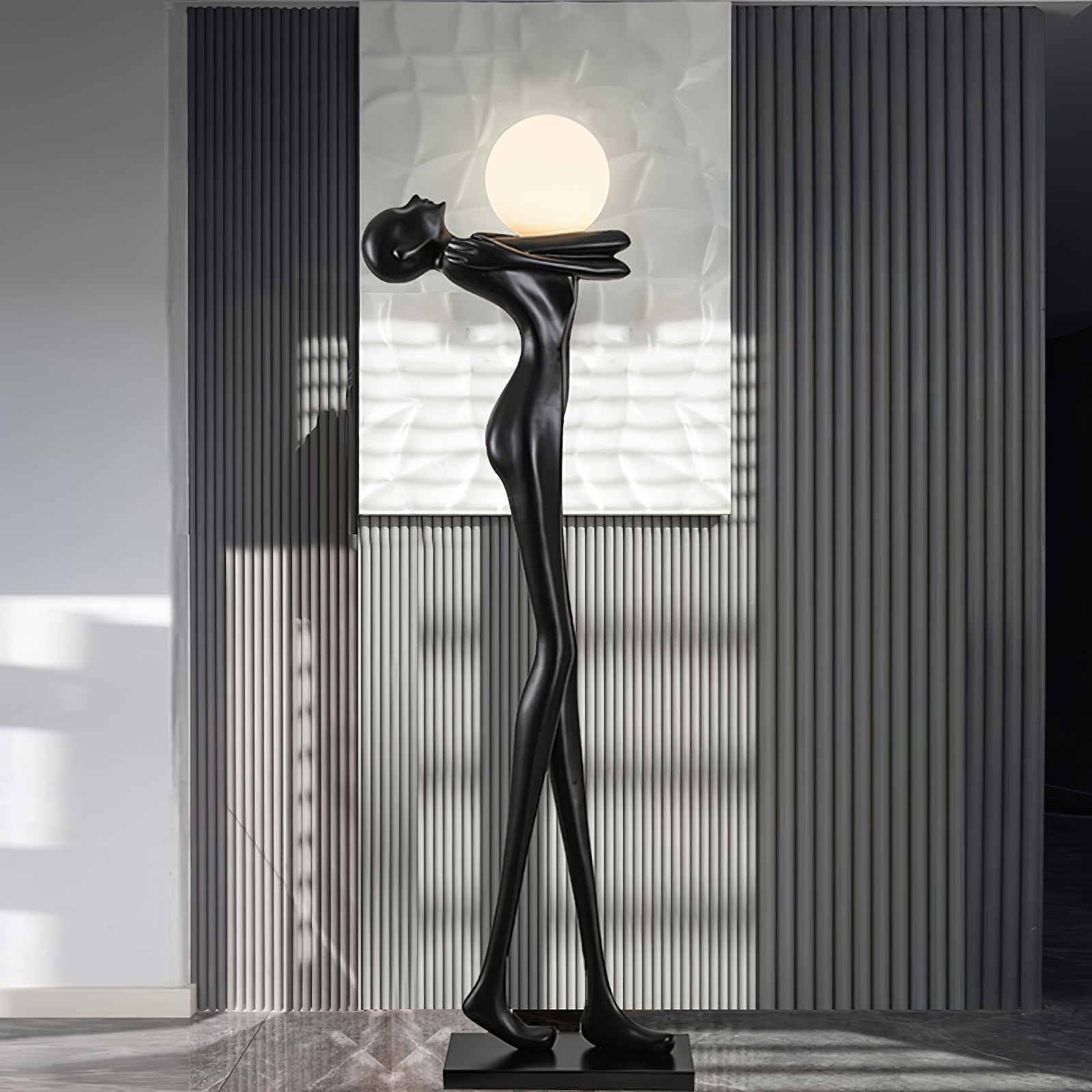 Ersolion Sculptural Fiberglass Floor Lamp - Letslighting