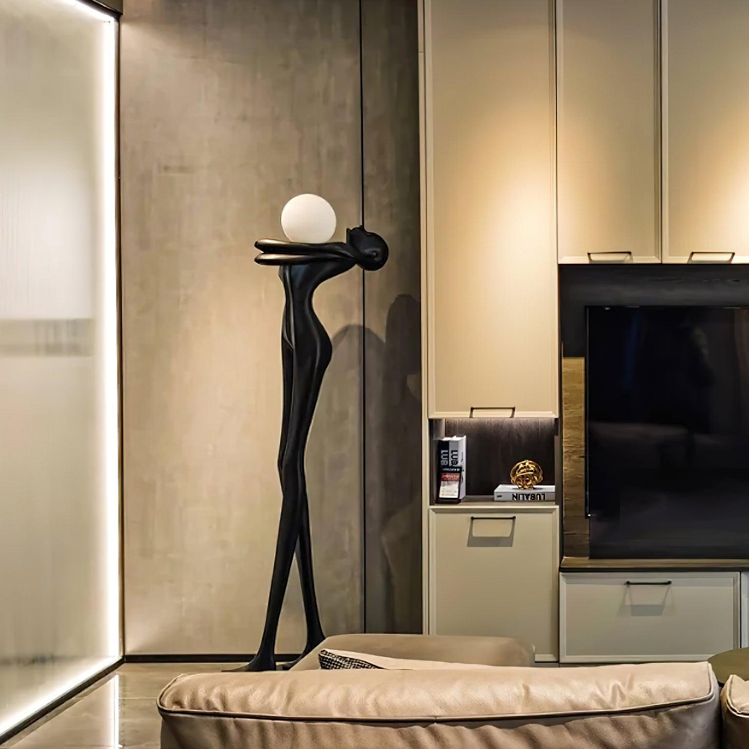 Ersolion Sculptural Fiberglass Floor Lamp - Letslighting