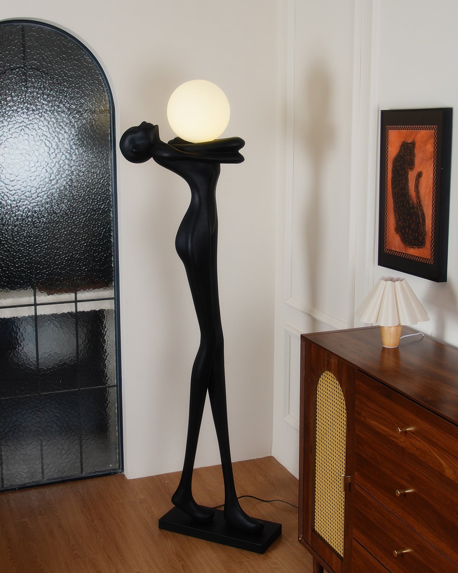 Ersolion Sculptural Fiberglass Floor Lamp - Letslighting