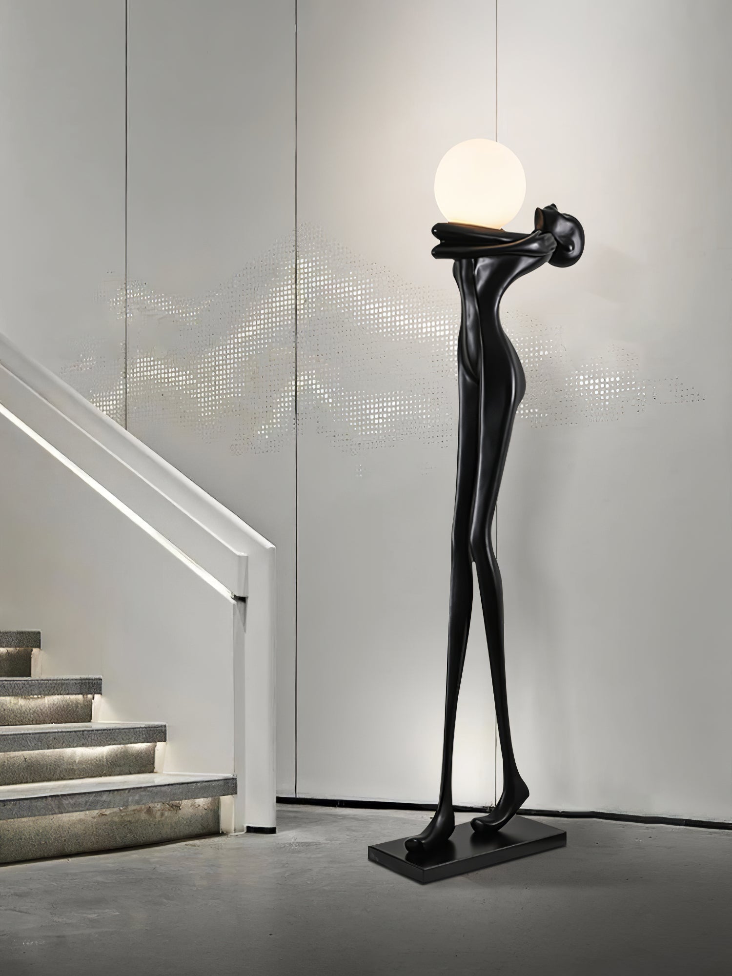 Ersolion Sculptural Fiberglass Floor Lamp - Letslighting