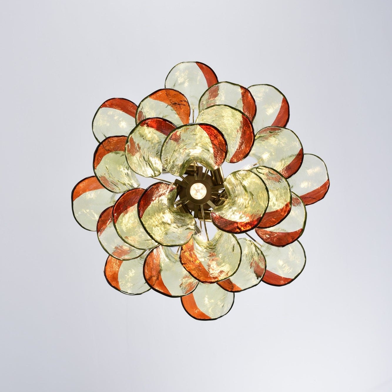 Aurora Chandelier Murano Glass Petal Elegant - Letslighting