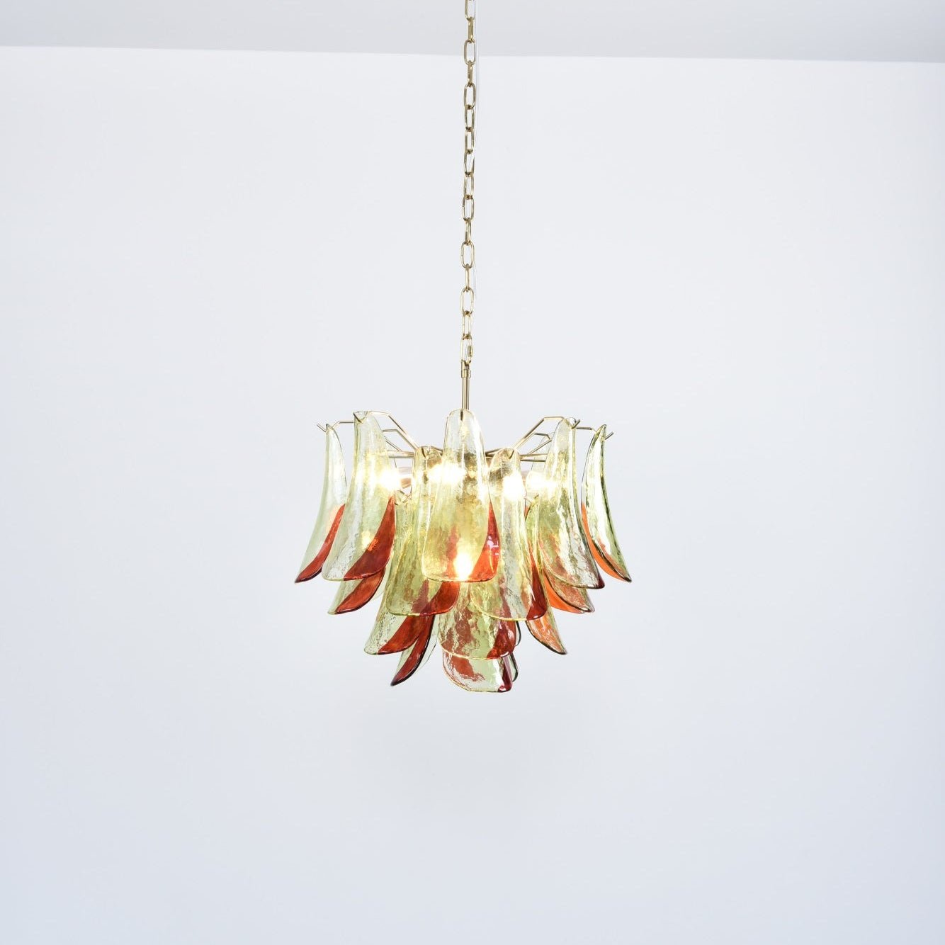 Aurora Chandelier Murano Glass Petal Elegant - Letslighting