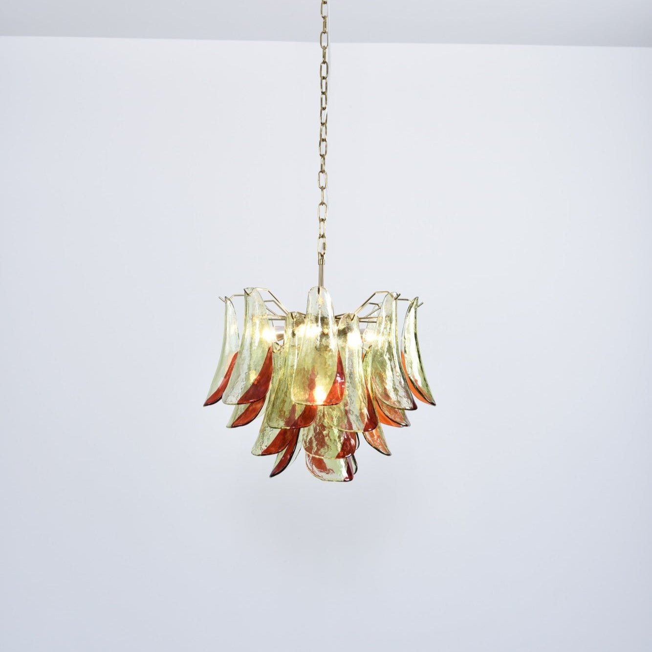 Aurora Chandelier Murano Glass Petal Elegant - Letslighting
