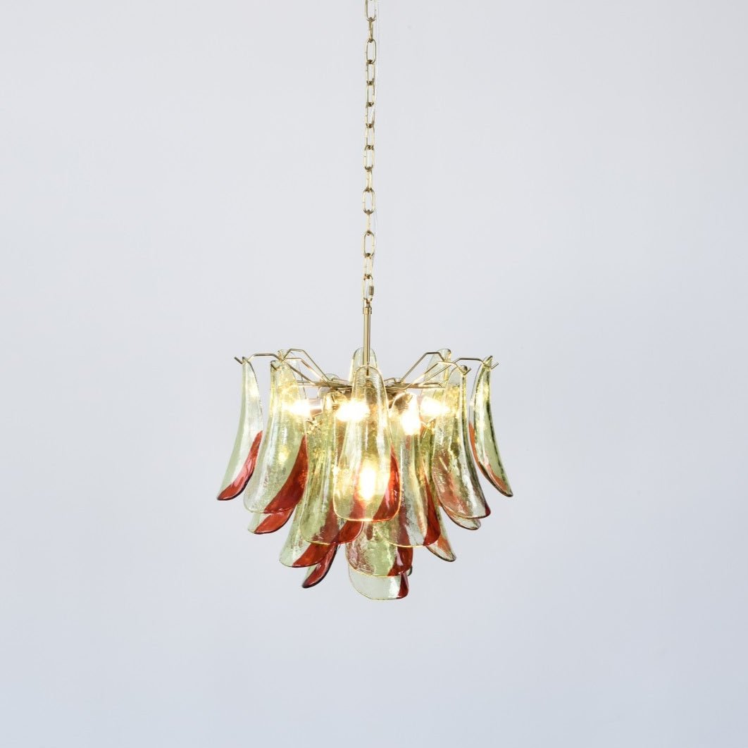 Aurora Chandelier Murano Glass Petal Elegant - Letslighting