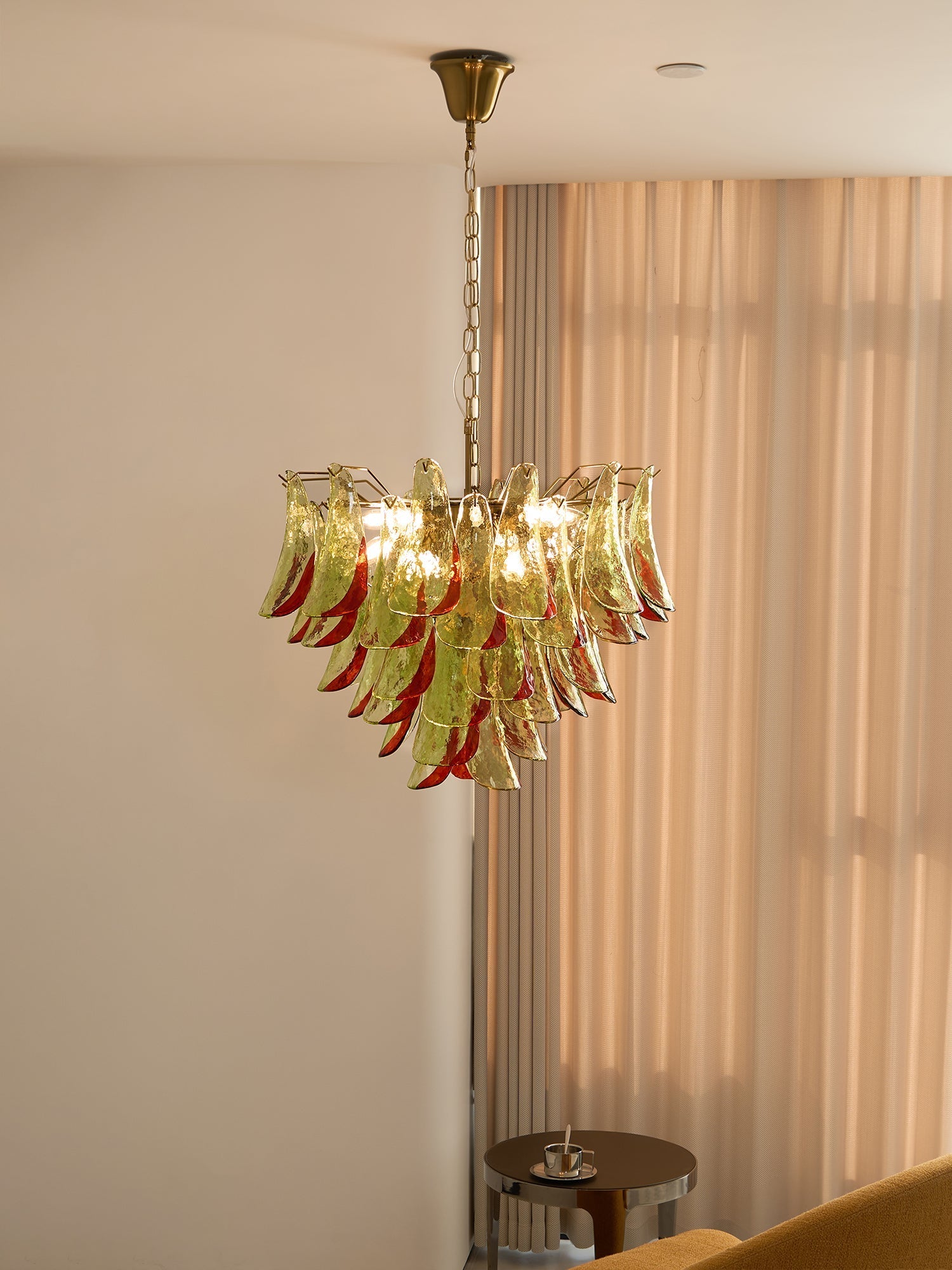 Aurora Chandelier Murano Glass Petal Elegant - Letslighting