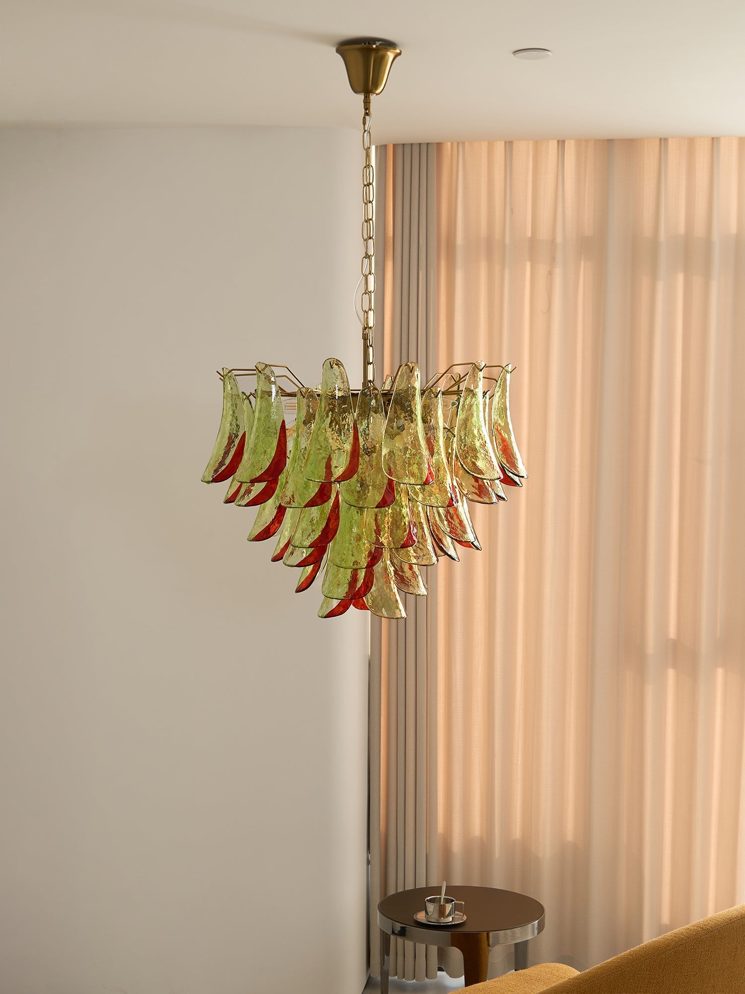 Aurora Chandelier Murano Glass Petal Elegant - Letslighting