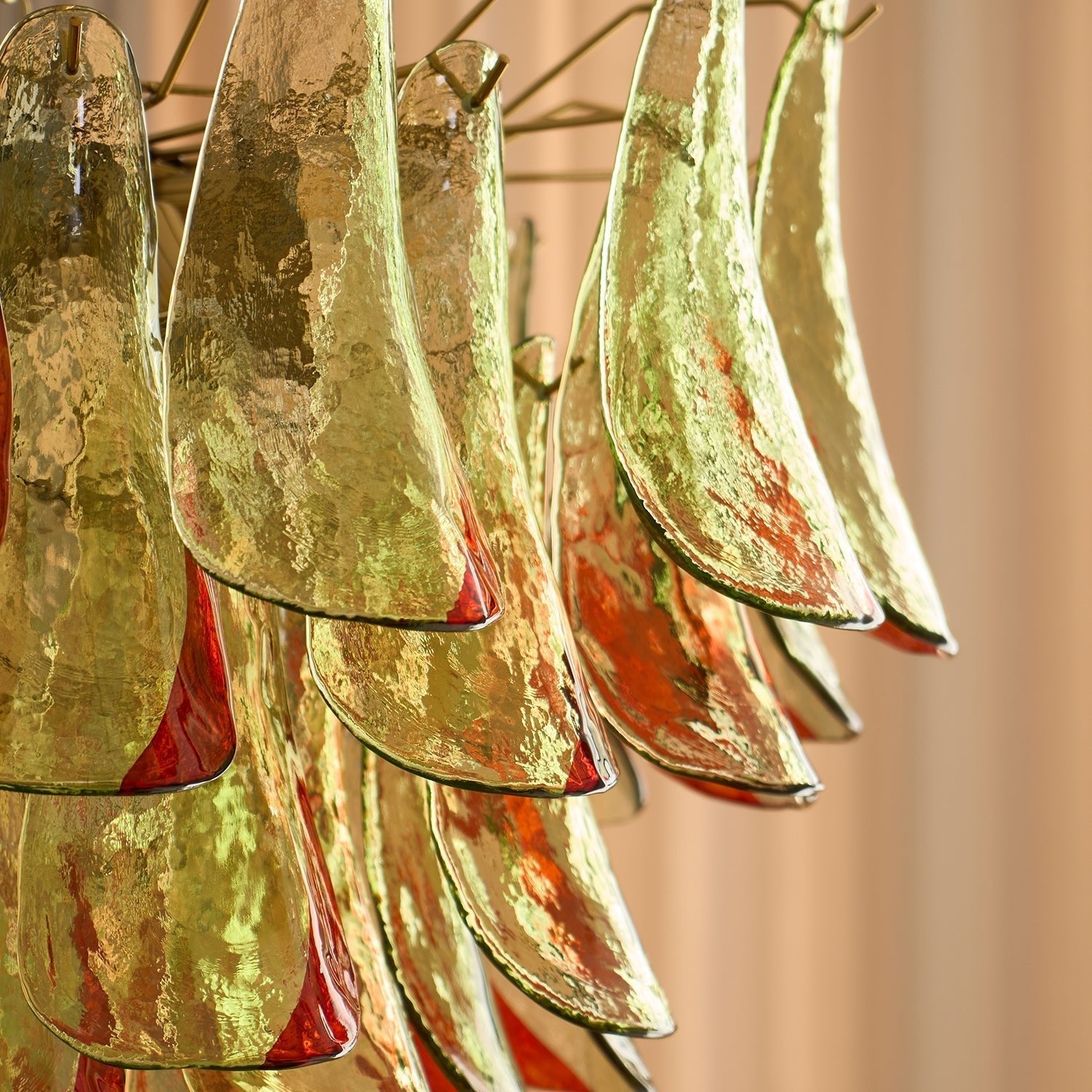 Aurora Chandelier Murano Glass Petal Elegant - Letslighting
