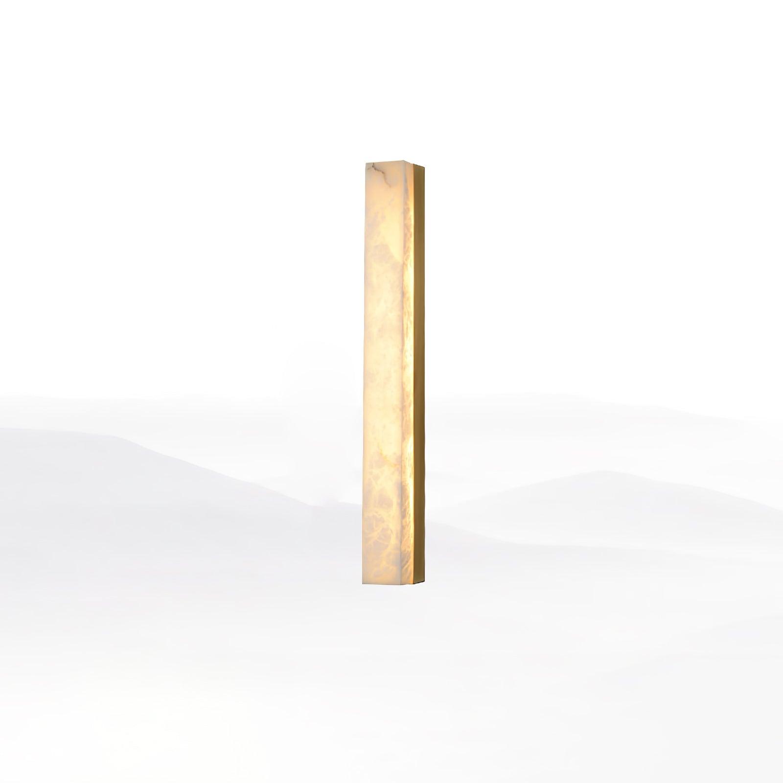 Kristy Linear Brass Alabaster Wall Lamp
