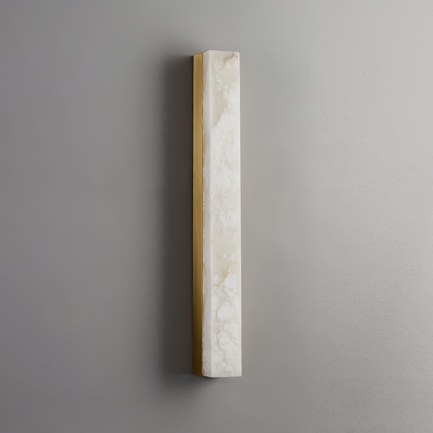 Kristy Linear Brass Alabaster Wall Lamp