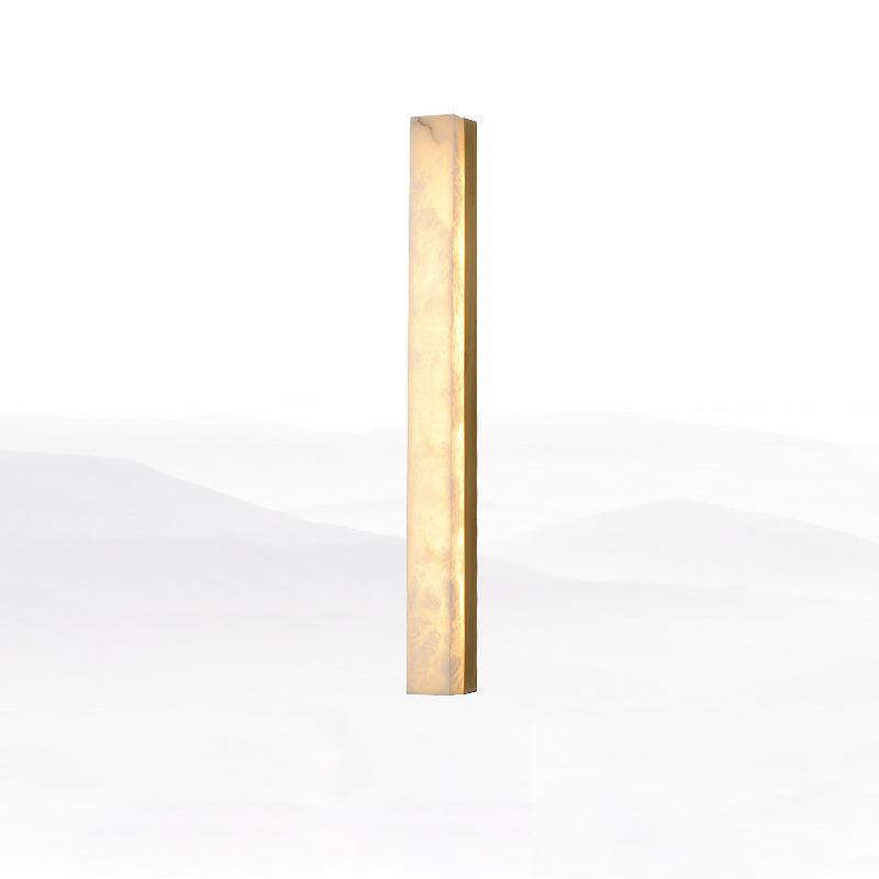 Kristy Linear Brass Alabaster Wall Lamp